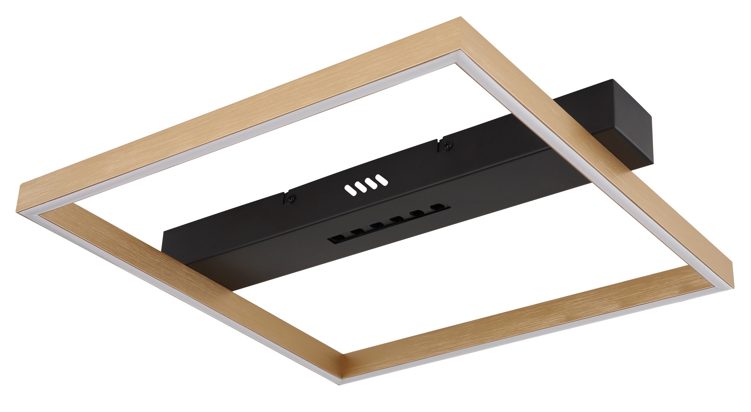 GLOBO LIGHTING LED Deckenleuchte »LUFFY« LED-Modul 1 Stk. Warmweiß Deckenlampe/LxBxH: 430x392x69mm/Wohnzimmer/Schlafzimmer/modern