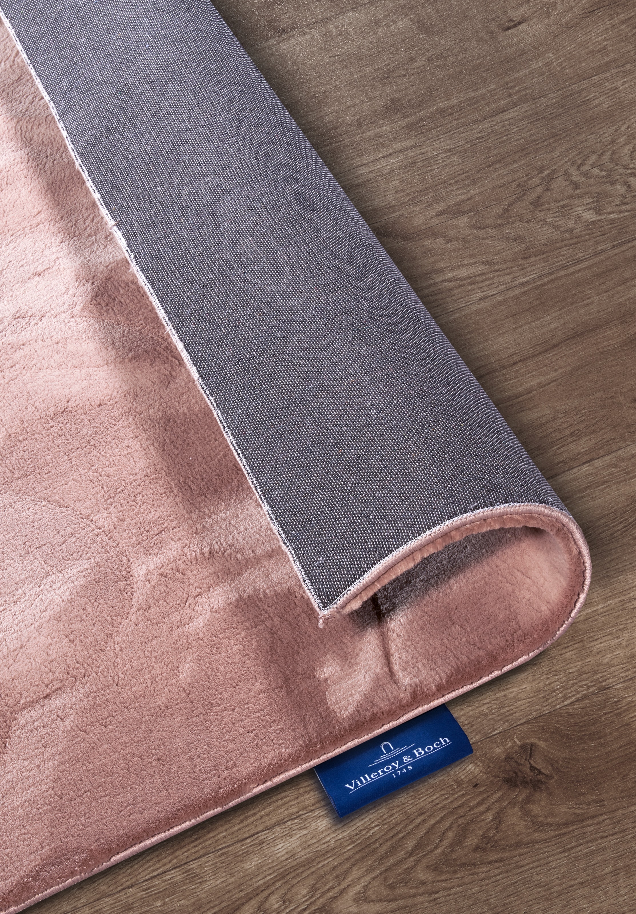Villeroy & Boch Teppich »Leon«, rechteckig, 15 mm Höhe, Langflor, Shaggy, uni, flauschig weich, glänzend, Kaninchenfell Haptik