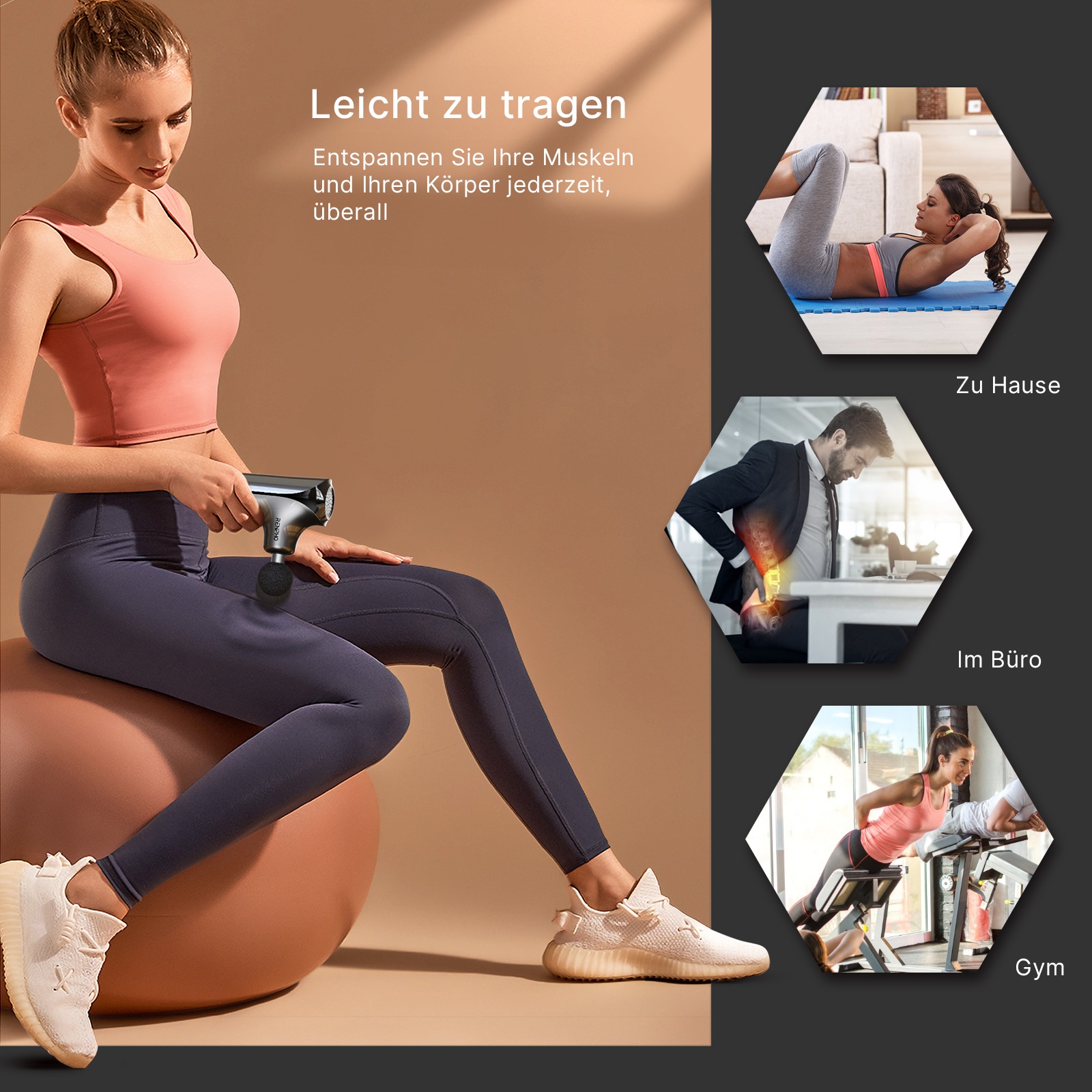 Renpho Massagepistole »Renpho Mini Massage Gun GM173«, Ideal für Menschen, die viel unterwegs sind
