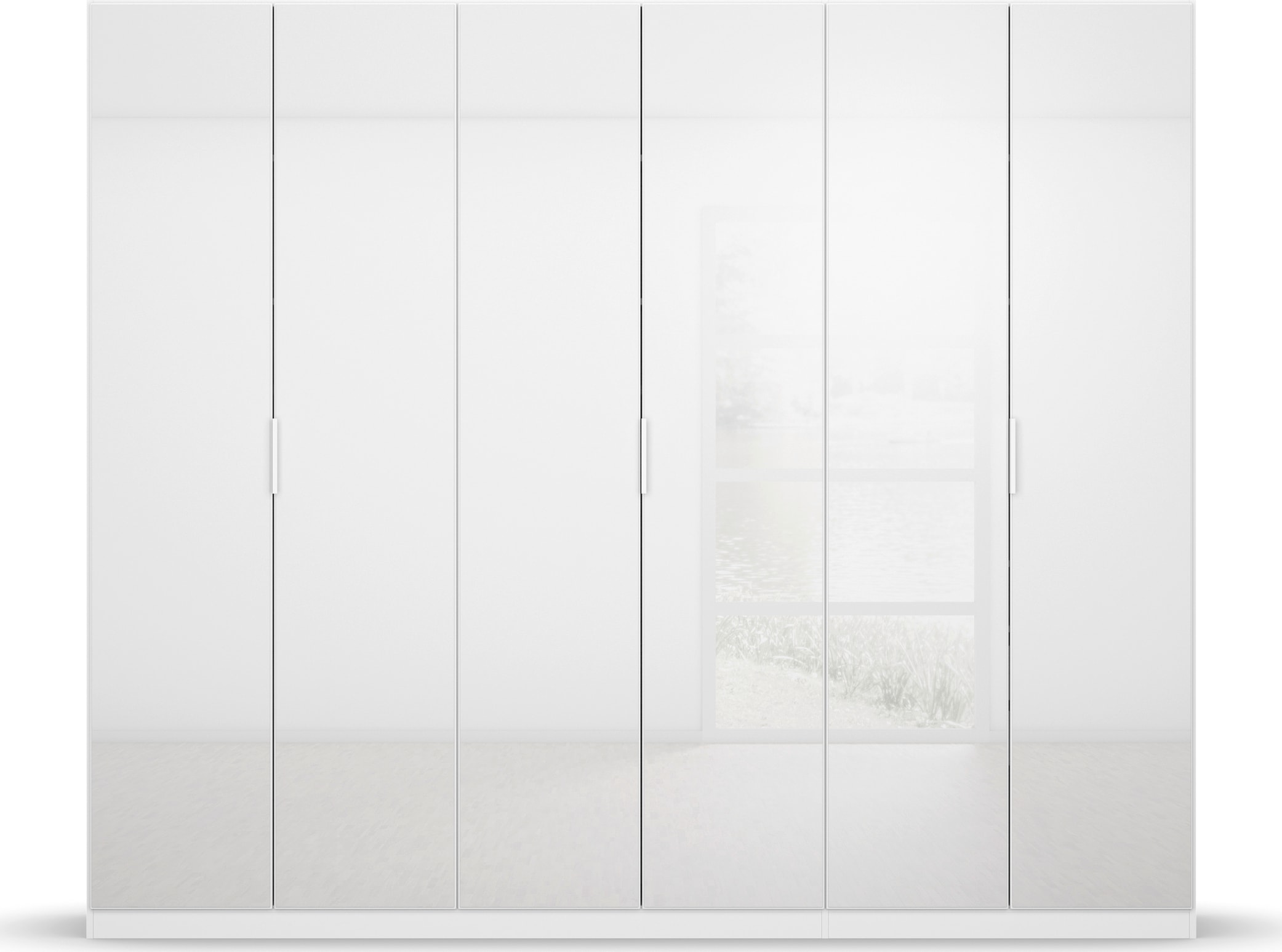 rauch Drehtürenschrank »Kleiderschrank Schrank Garderobe KOLUNA mit hochwertiger Glasfront«, inkl. 2 Innenschubladen sowie extra Einlegeböden MADE IN GERMANY