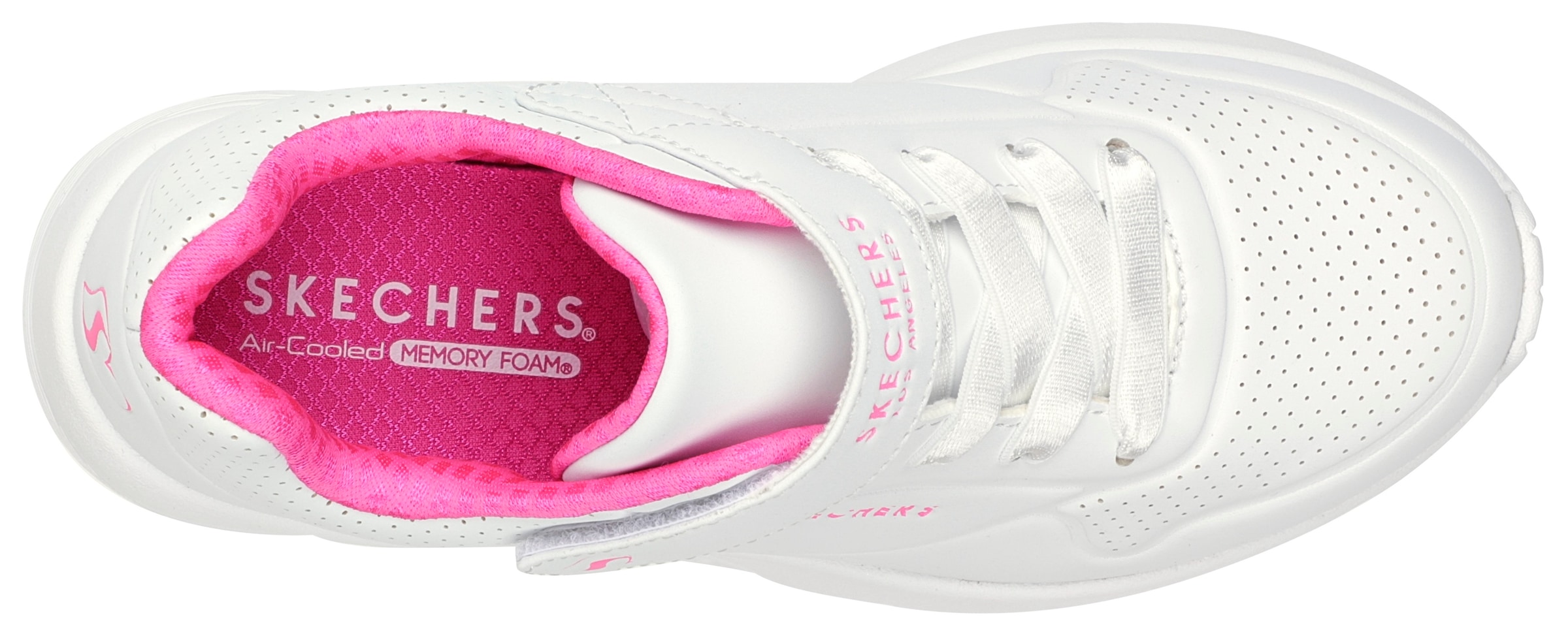 Skechers Sneaker »UNO LITE«, Plateausneaker, Retro Sneaker, Klettschuh im Monochrome Look