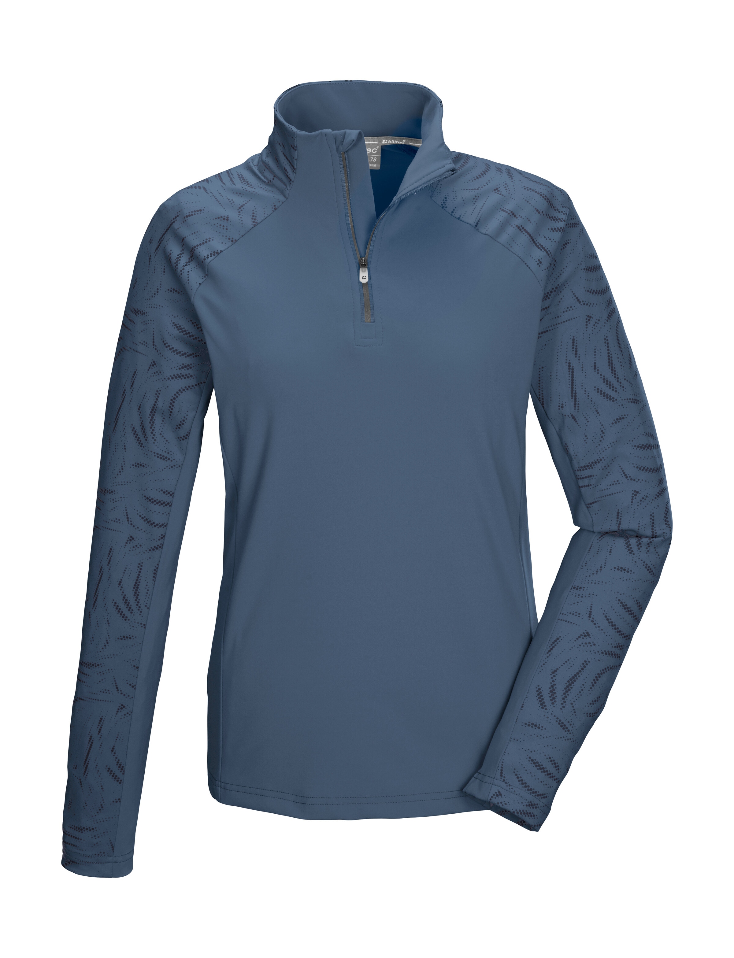 Killtec Langarmshirt »KSW 56 WMN FLX SHRT« Damen Funktionsshirt: warm, hoher Komfort, Stehkragen, Kinnschutz