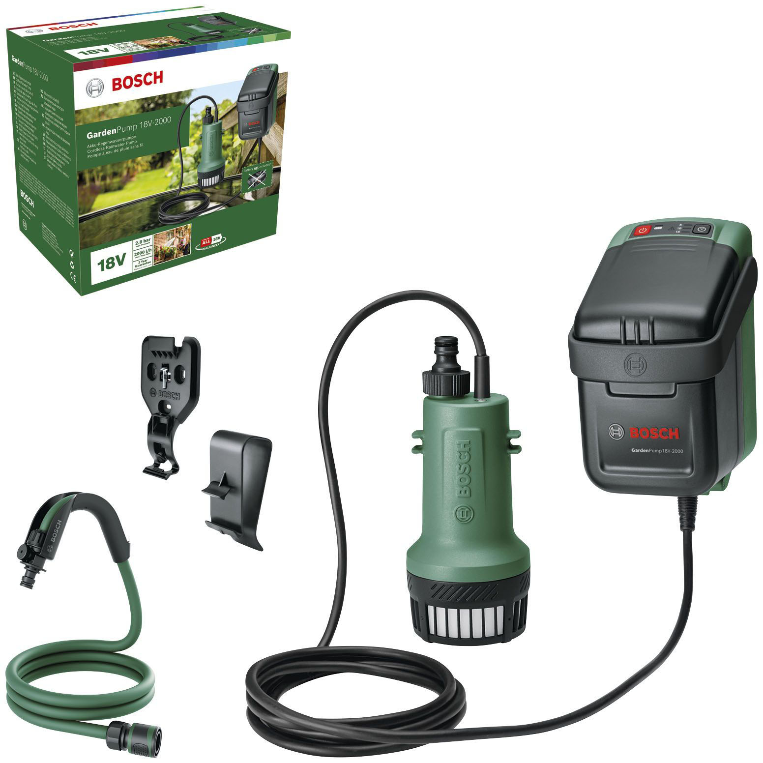Akku-Gartenpumpe »GardenPump 18V-2000«, ohne Akku