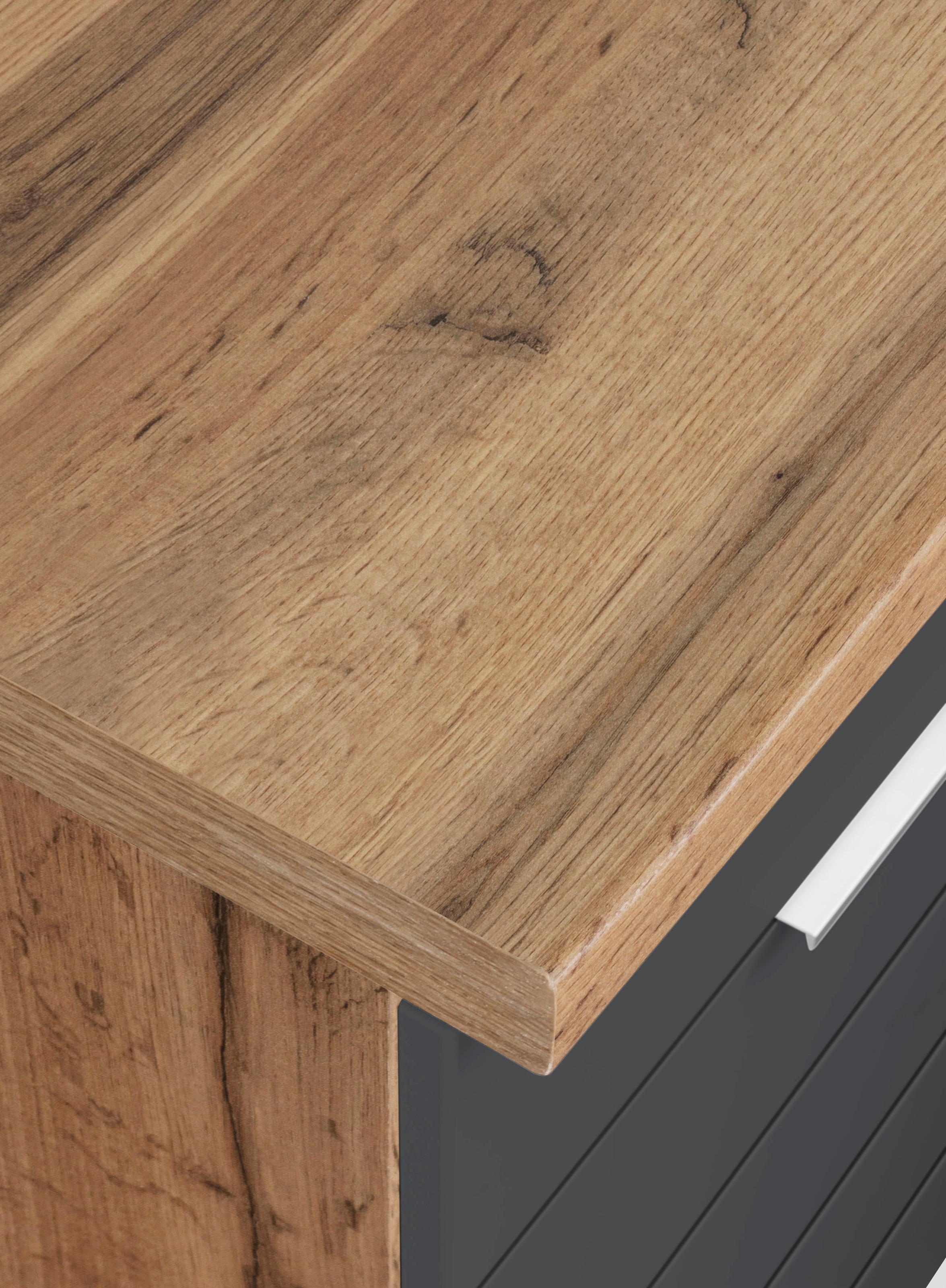 KOCHSTATION Winkelküche »KS-Luhe«, Stellbreite 240x270 cm, wahlweise mit oder ohne E-Geräten, MDF-Fronten