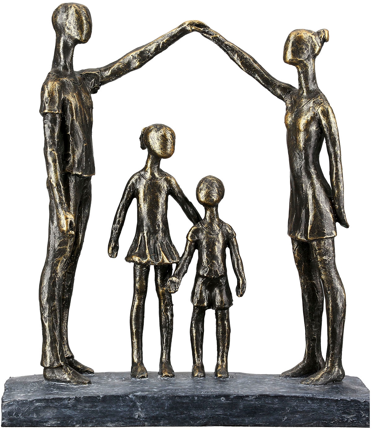 Casablanca by Gilde Dekofigur »Skulptur Familie schützende Hände bronzefarb günstig online kaufen