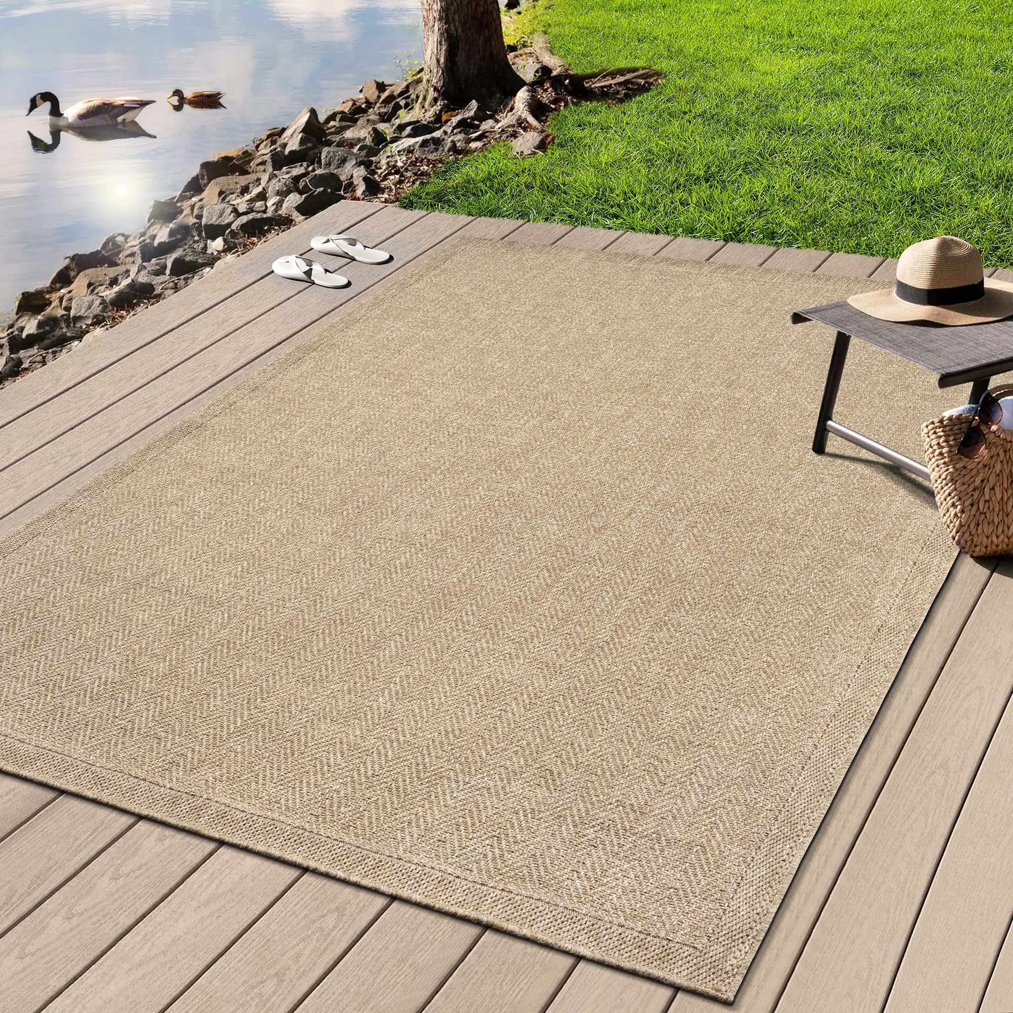 merinos Teppich »Kenzy 8«, rechteckig, 1 mm Höhe, robuster In- und Outdoor günstig online kaufen