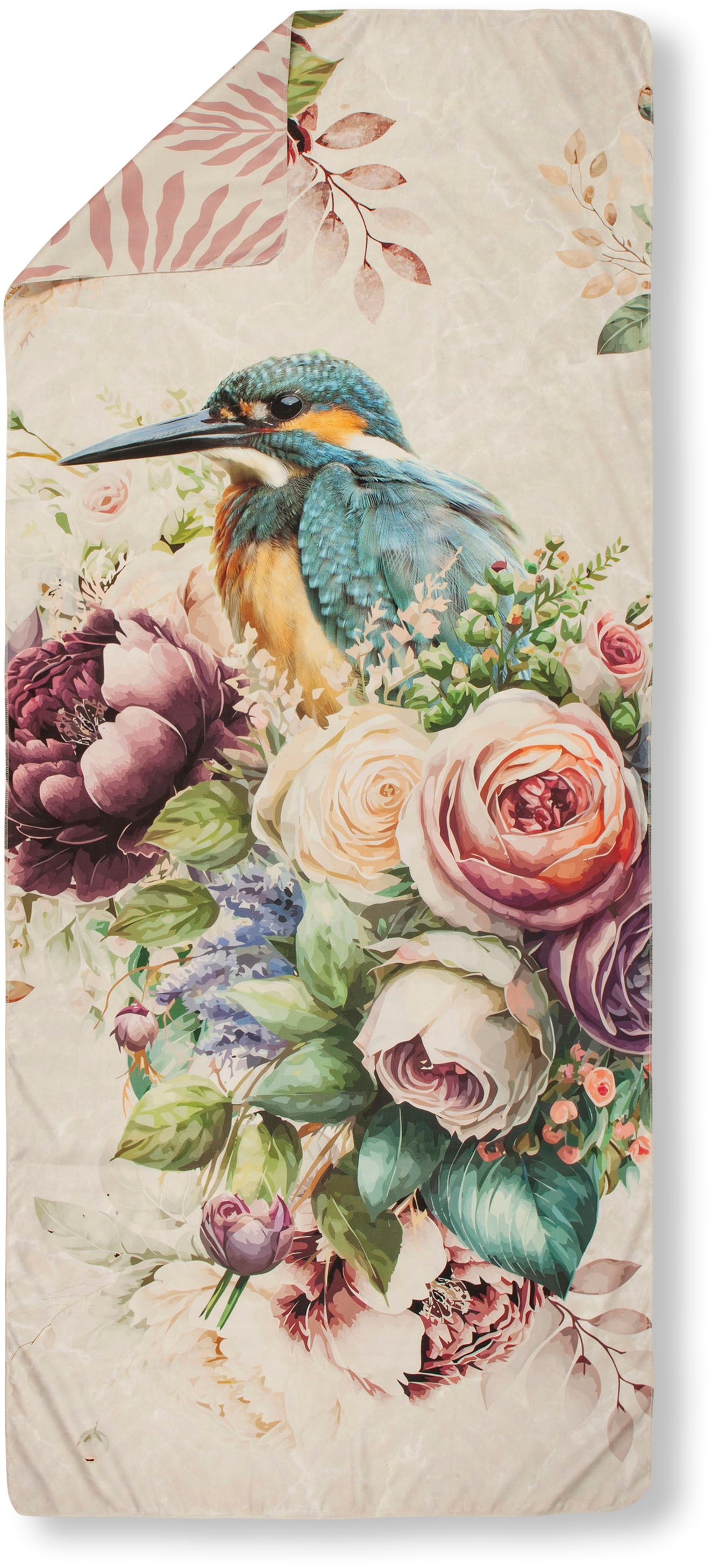 Descanso Reisehandtuch »Verde« Mikrofaser, 75x180, Schnelltrocknend, Reisen, Sport, Yoga, Wendeoptik