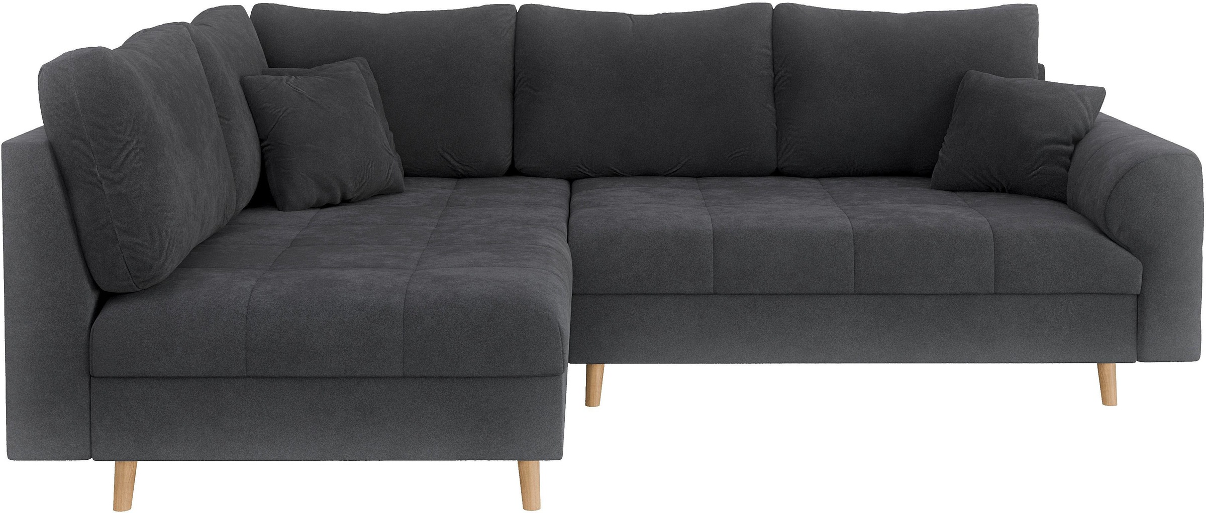 Home affaire Ecksofa »CHARRE L-Form mit Ottomane, Maße B/T/H: 231/161/81 cm günstig online kaufen