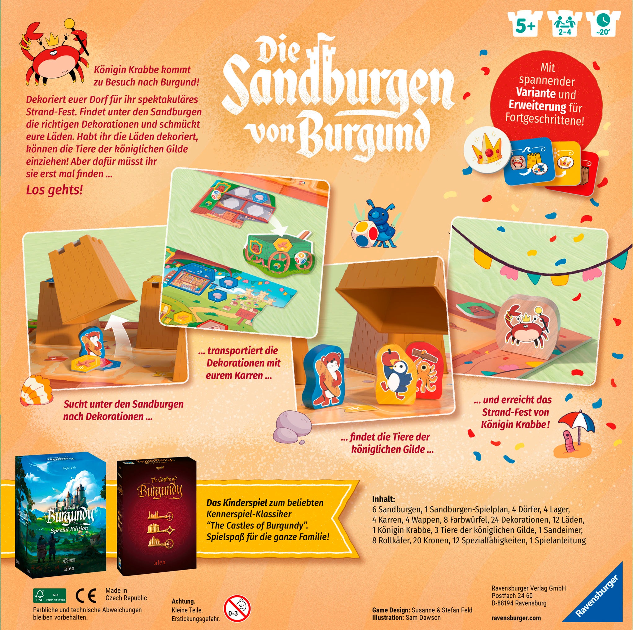 Ravensburger Spiel »Die Sandburgen von Burgund«, Made in Europe