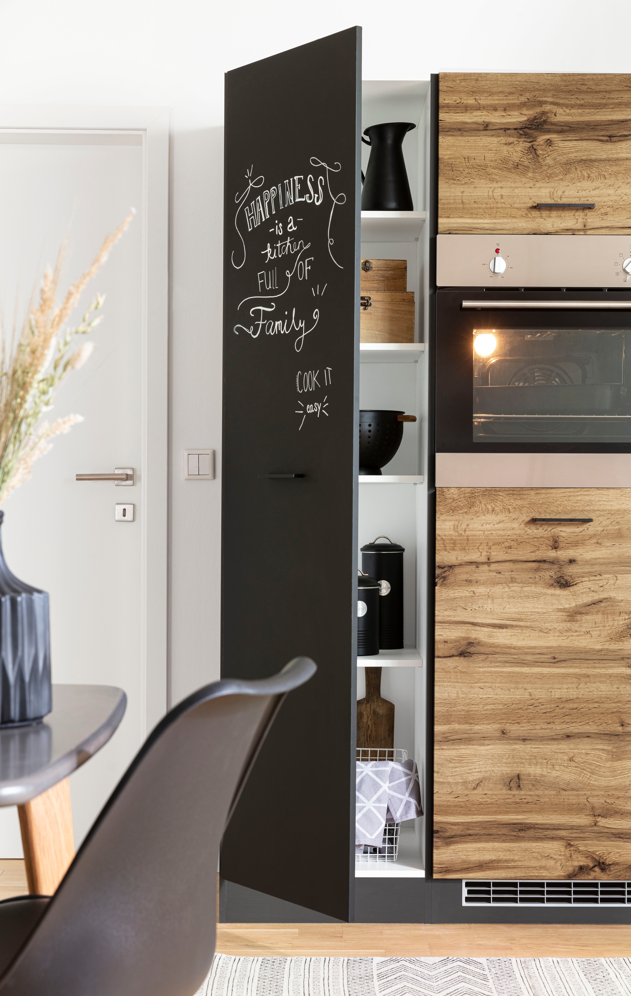 KOCHSTATION Küchenzeile »KS-Trier«, mit E-Geräten, Stellbreite 280/190 cm