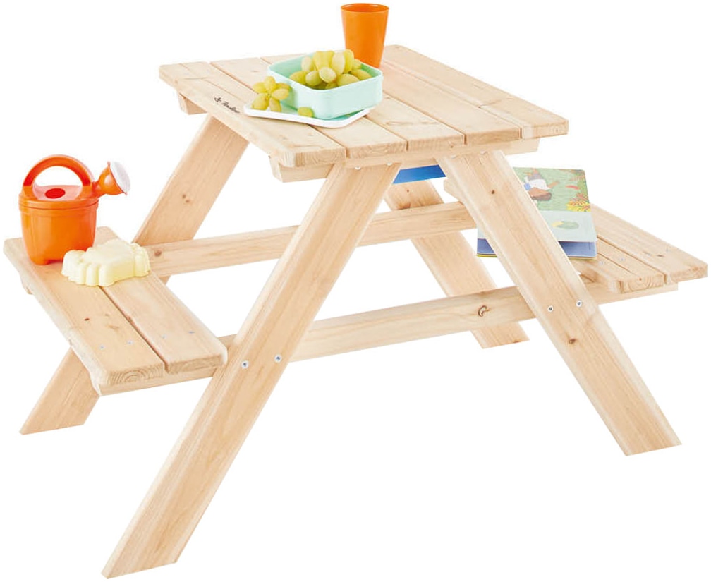 Pinolino® Garten-Kindersitzgruppe »Matsch-Nicki für 2, natur«