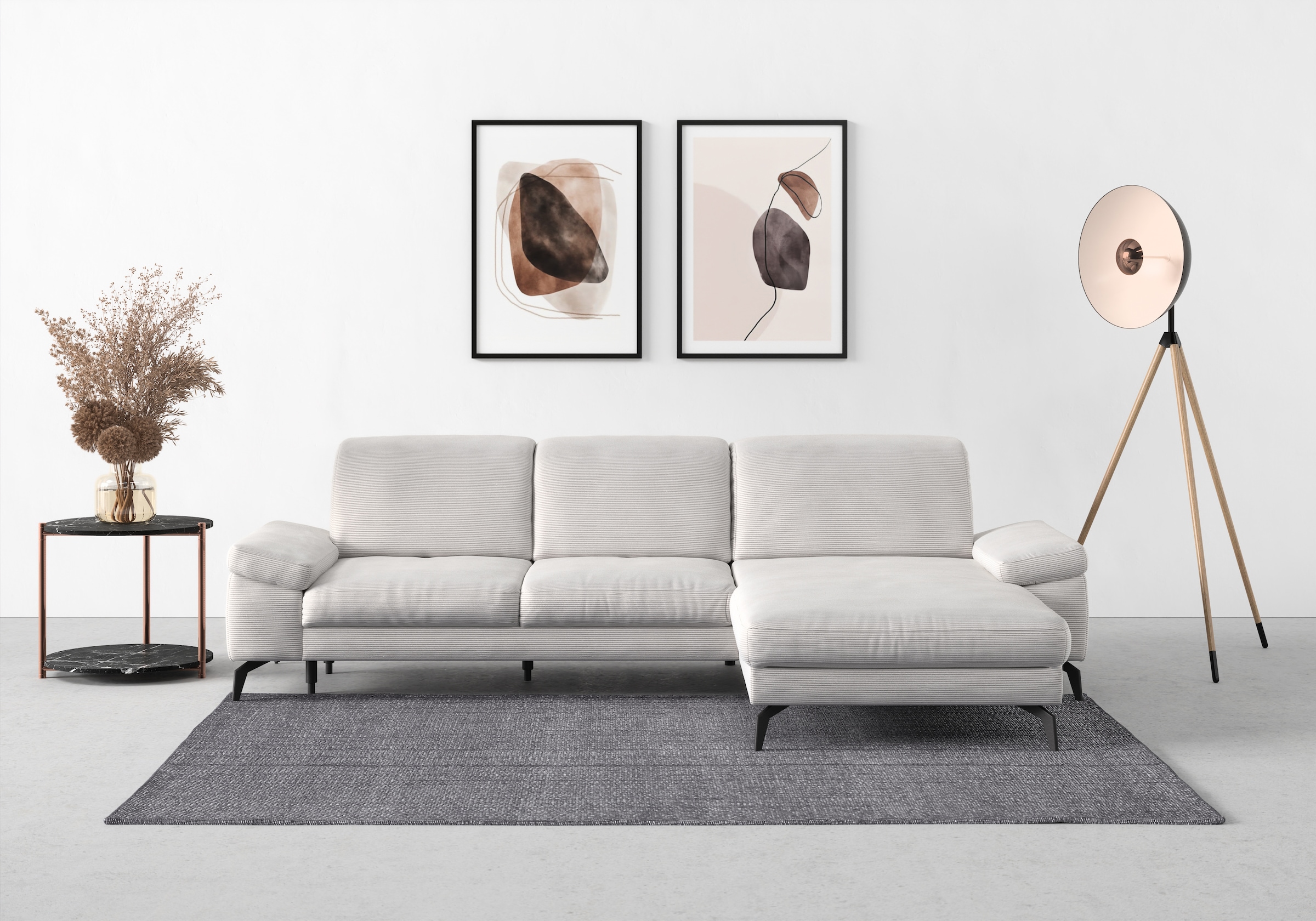 sit&more Ecksofa »Cabana L-Form«, Recamiere, wahlweise mit Sitztiefen-, Arm günstig online kaufen