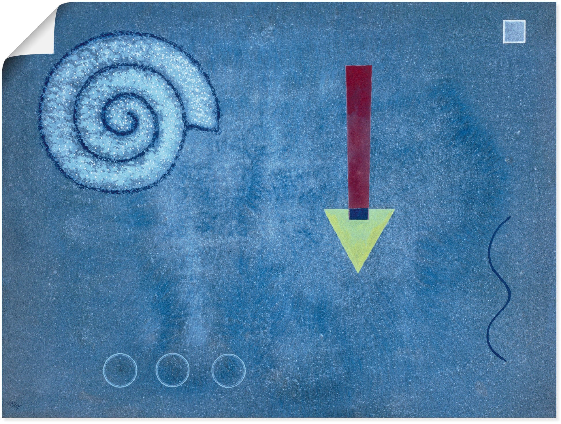 Artland Kunstdruck »Grüne Spitze. 1932.«, Muster, (1 St.), als Leinwandbild, Wandaufkleber oder Poster in versch. Größen