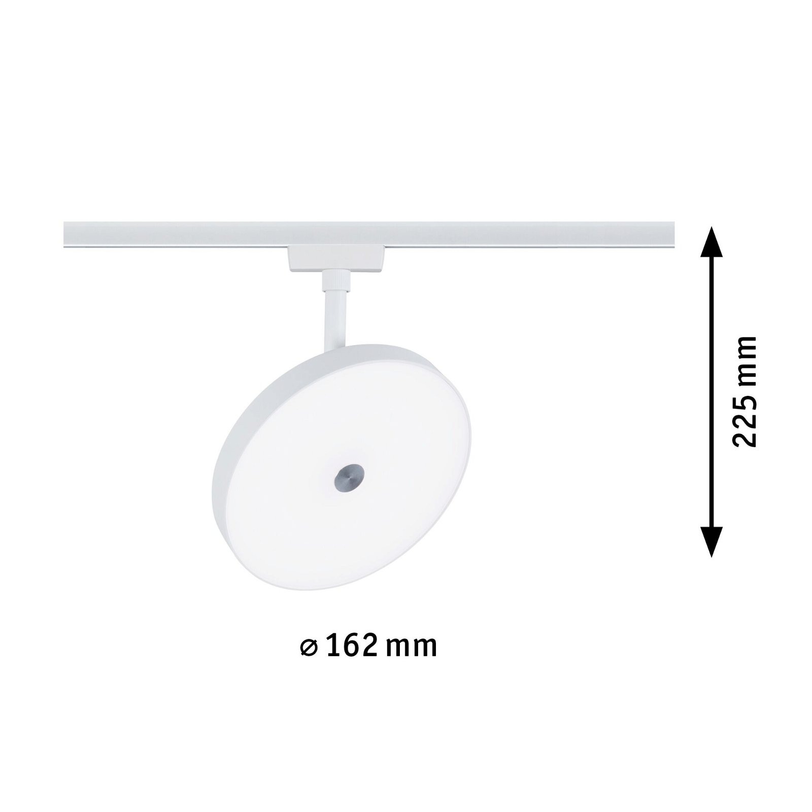 Paulmann Schienensystem-Leuchten »URail Schienenspot Hildor 850lm 15W 4000K 230V Chrom matt«, 3-Step-Dimmbar