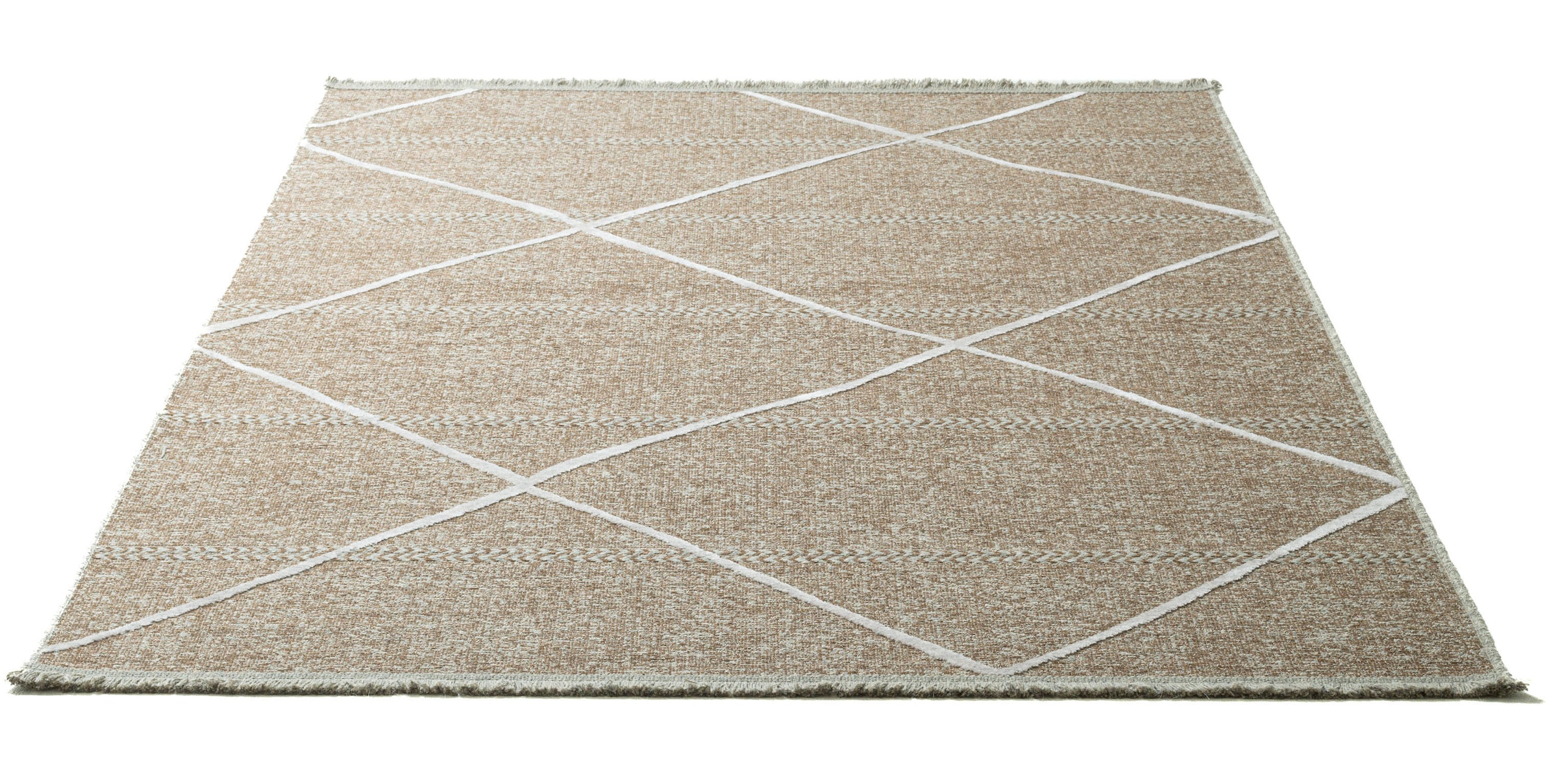 Sansibar Teppich »Braderup«, rechteckig, 2 mm Höhe, Flachgewebe, modernes S günstig online kaufen