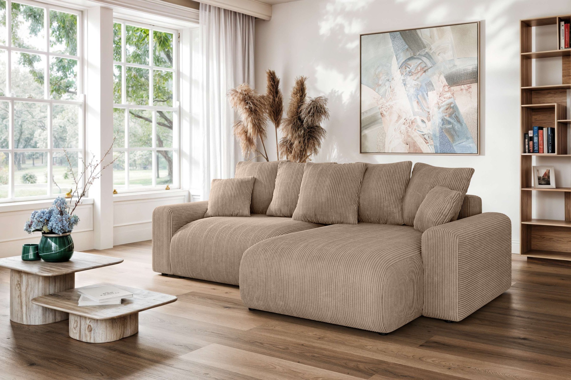 Home affaire Ecksofa »LAKESIDE klein mit Bettfunktion und Bettkasten, B/T/H günstig online kaufen