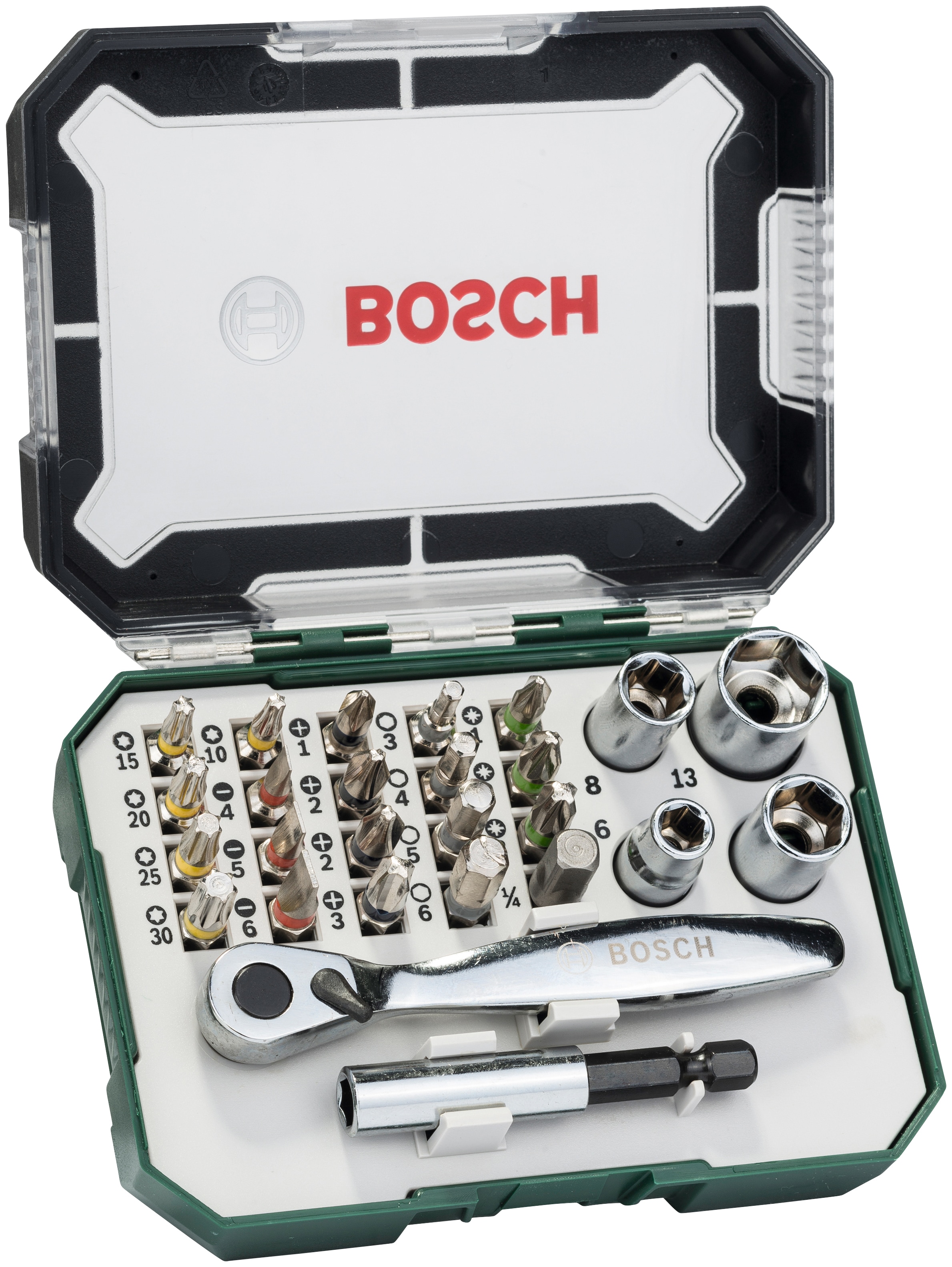 Bosch Home & Garden Bit-Set »double end«, 27-teilig, SDB-Set, Schrauberbit- Set, mit zusätzlicher Ratsche online kaufen