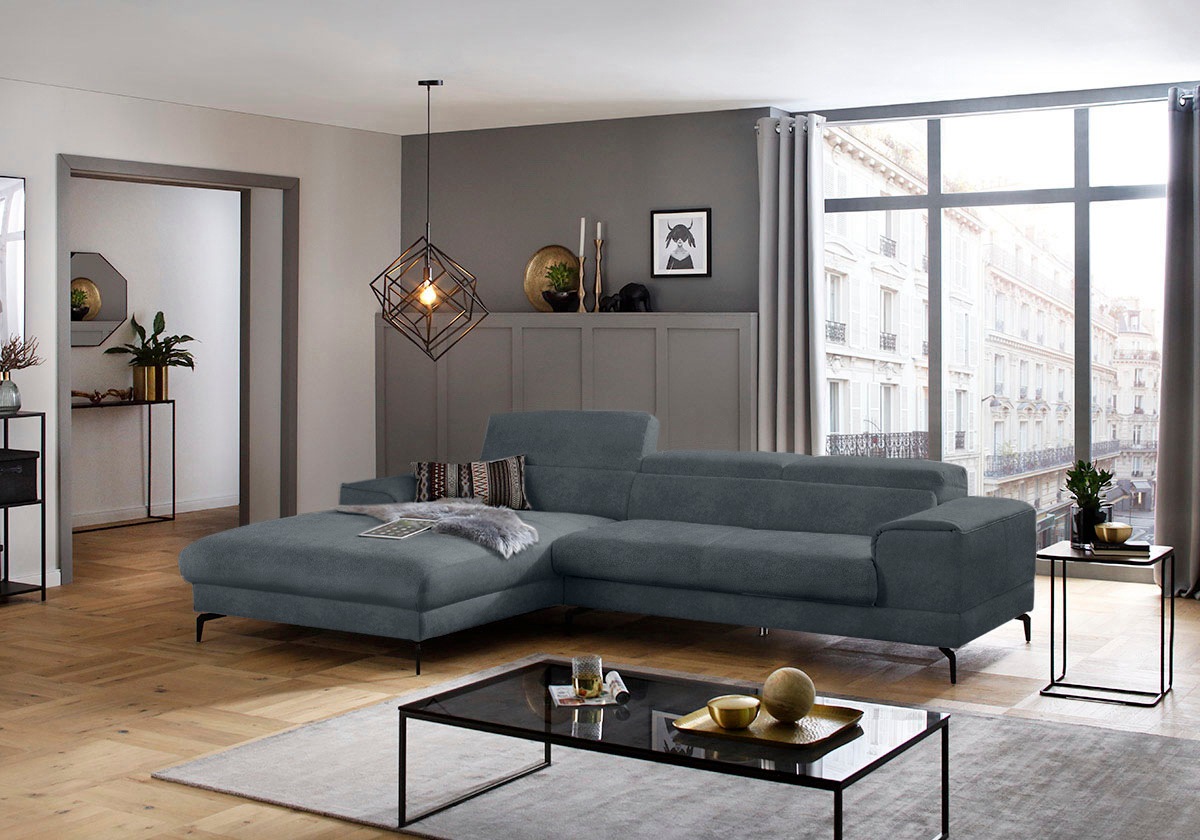 W.SCHILLIG Ecksofa »piedroo, Designsofa mit tollem Sitzkomfort, L-Form«, Ko günstig online kaufen