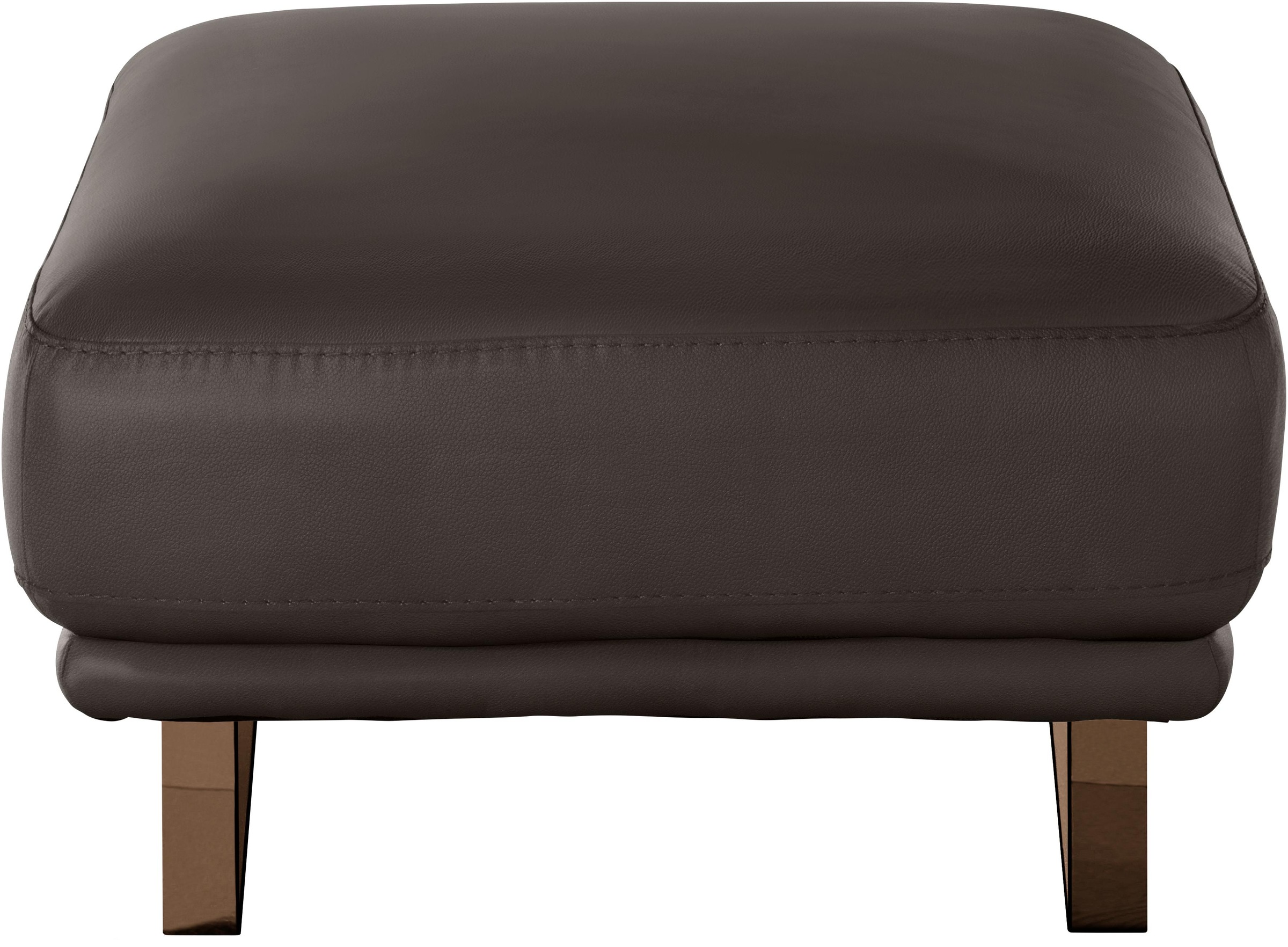 W.SCHILLIG Hocker »montanaa«, mit Metallkufen in Bronze pulverbeschichtet, Breite 71 cm