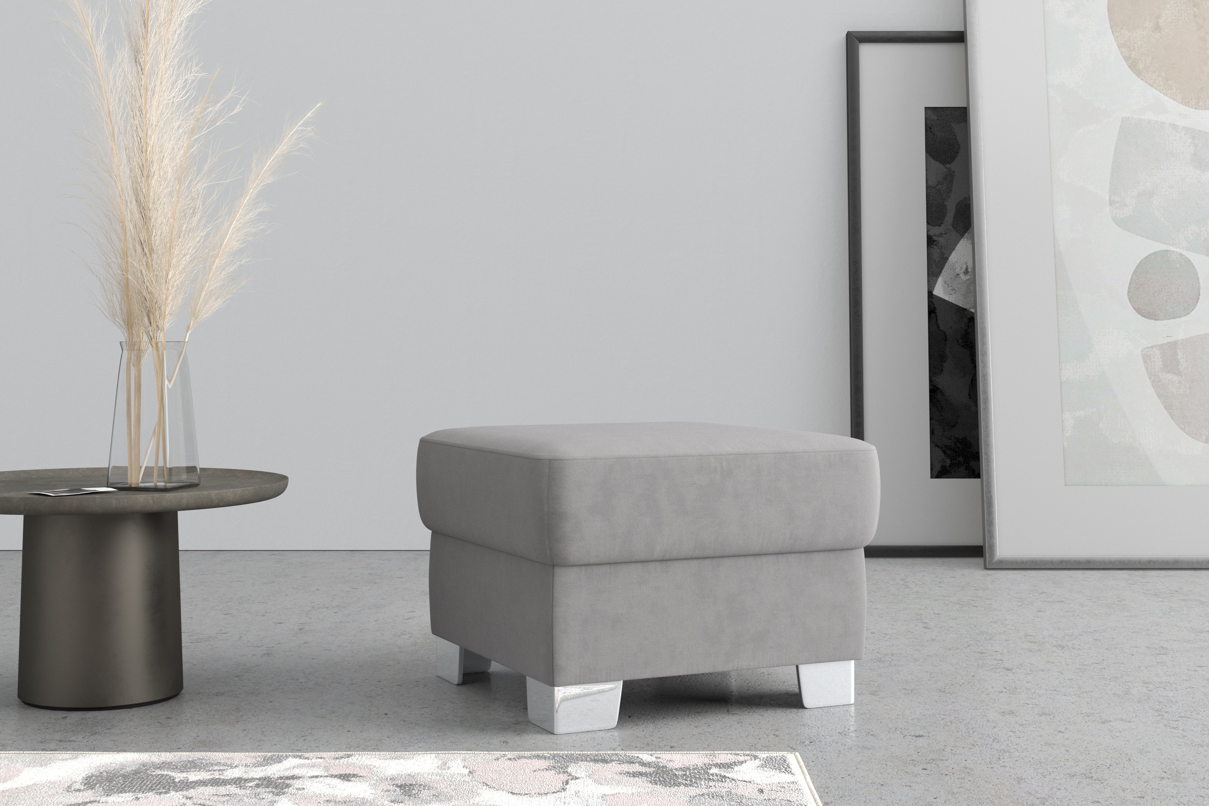 DOMO collection Hocker »Anzio«, wahlweise mit Federkern
