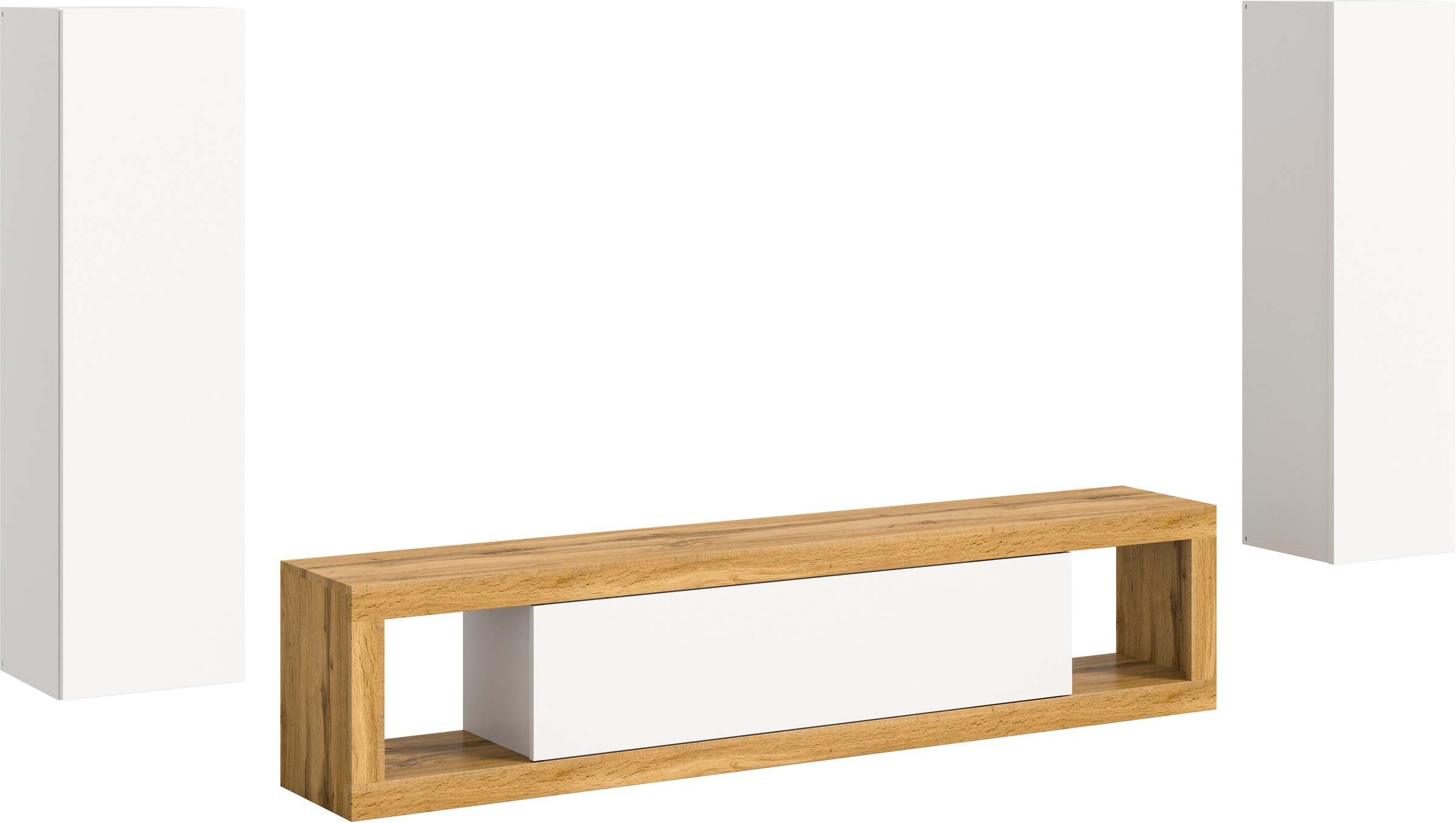 INOSIGN Wohnwand "Trinity,Breite 270 cm, 1 Lowboard (stehend und hängend mo günstig online kaufen