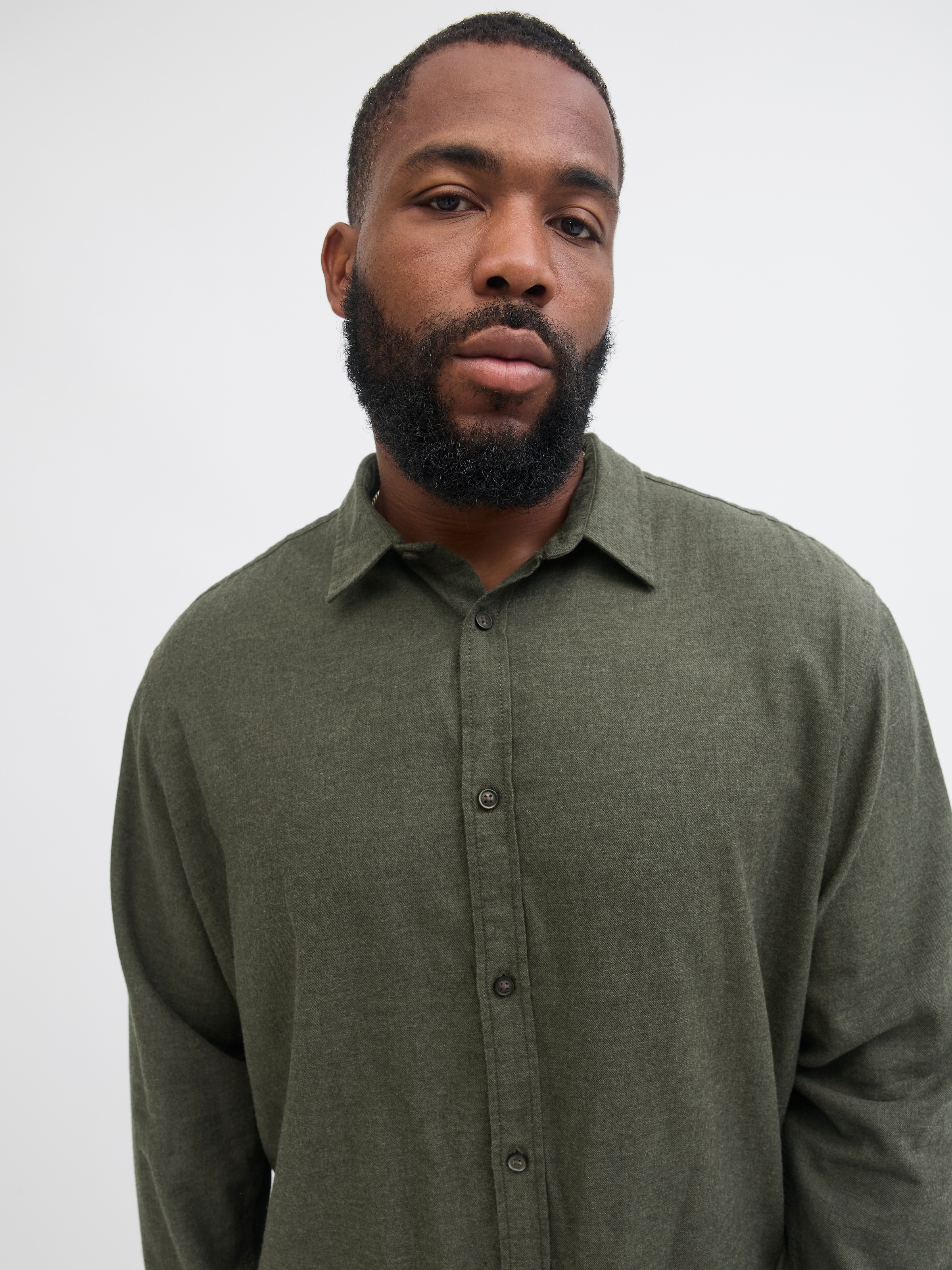 Jack & Jones PlusSize Langarmhemd »JJECLASSIC MELANGE SHIRT L/S SN PLS«