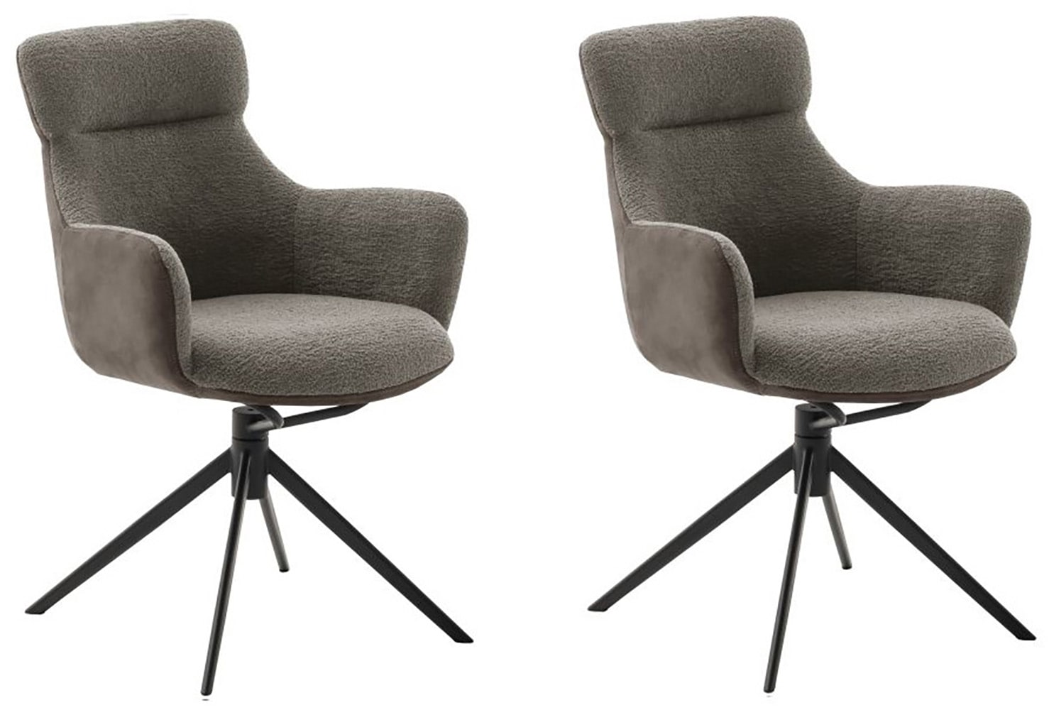 MCA furniture Esszimmerstuhl, Feingewebe, (2er-Set), drehbar 360°, Dreh- & günstig online kaufen