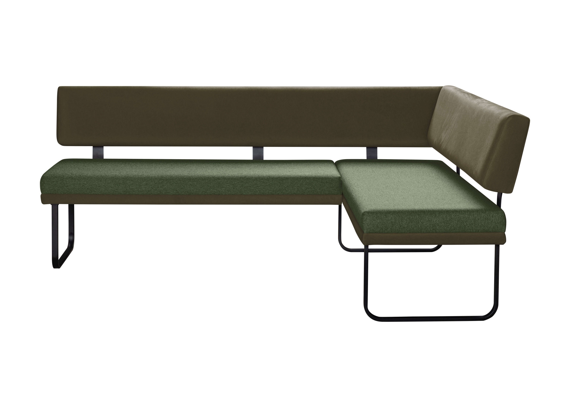 OTTO home Eckbankgruppe »Gabi Essecke, Sitzgruppe, Eckbankgruppe, Küchenbankgruppe« Set, 4tlg, 4 tlg. tlg. Gestell aus matt-schwarzem Flachmetall, stabil, 2-Stoff-Design