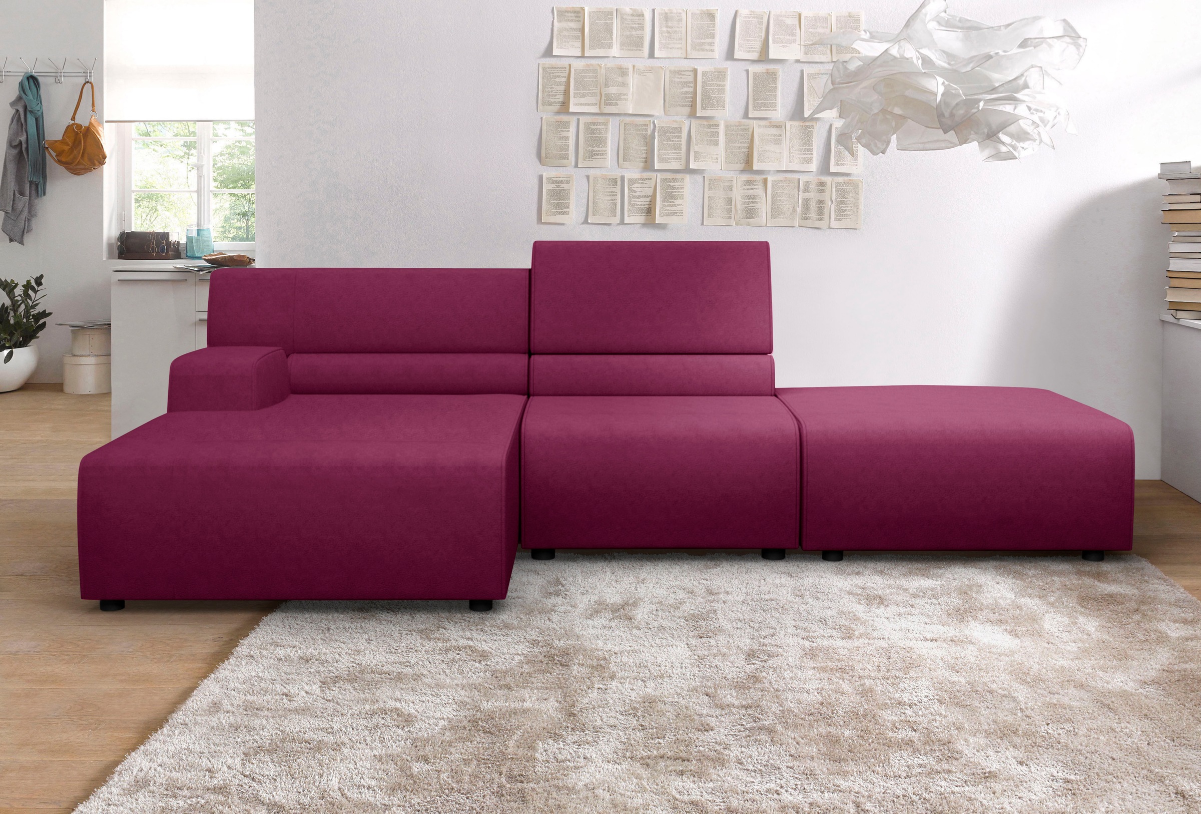 Egoitaliano Ecksofa »Babouche, Designsofa mit außergewöhnlichem Sitzkomfort günstig online kaufen