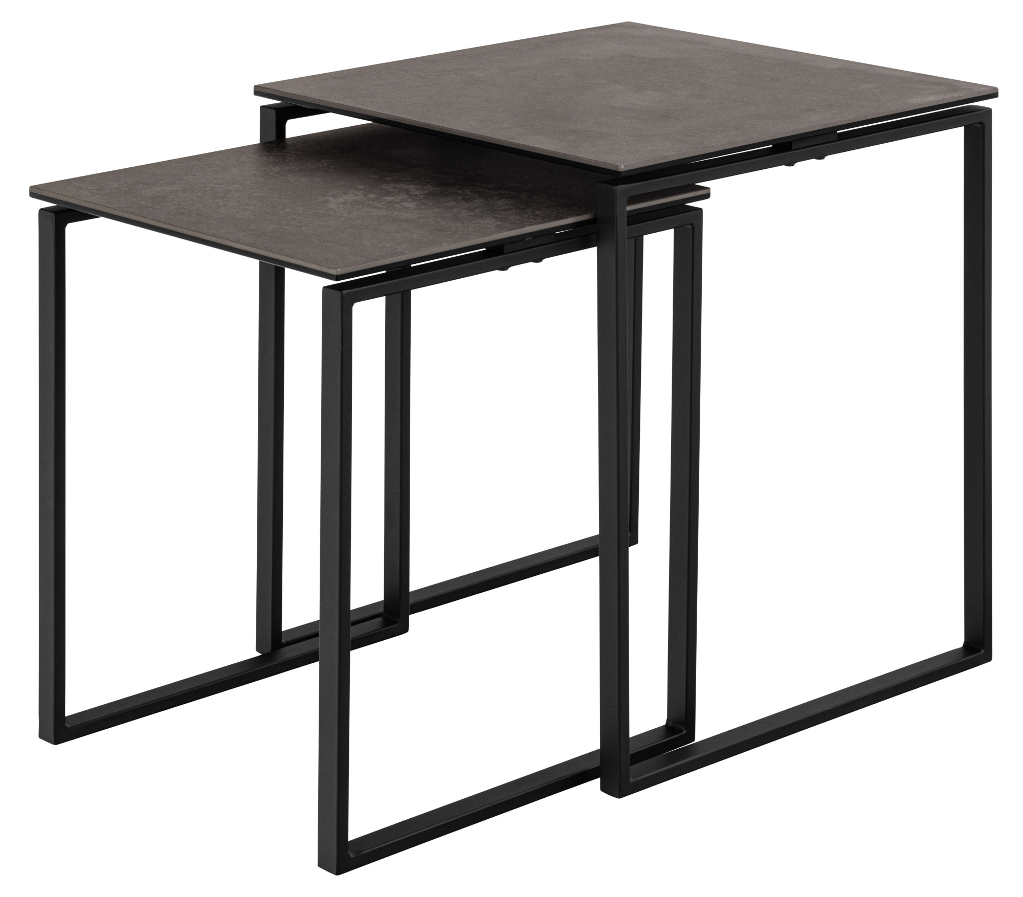 ACTONA GROUP Couchtisch »Katrine«, (Set, 2 St., Set aus 2 Couchtischen), Tischplatte aus Keramik, 2er-Set, B: 50 cm, weitere Farben erhältlich