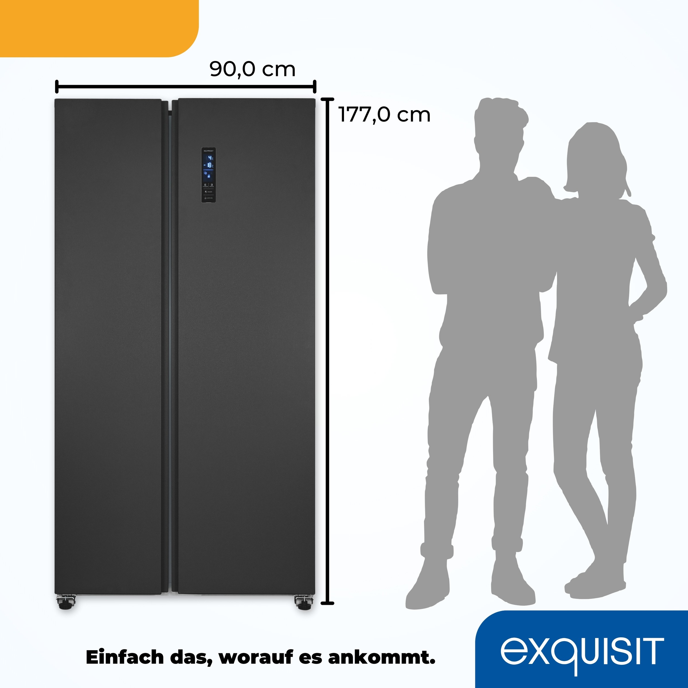 exquisit Side-by-Side »SBS46-040E inoxlook-az«