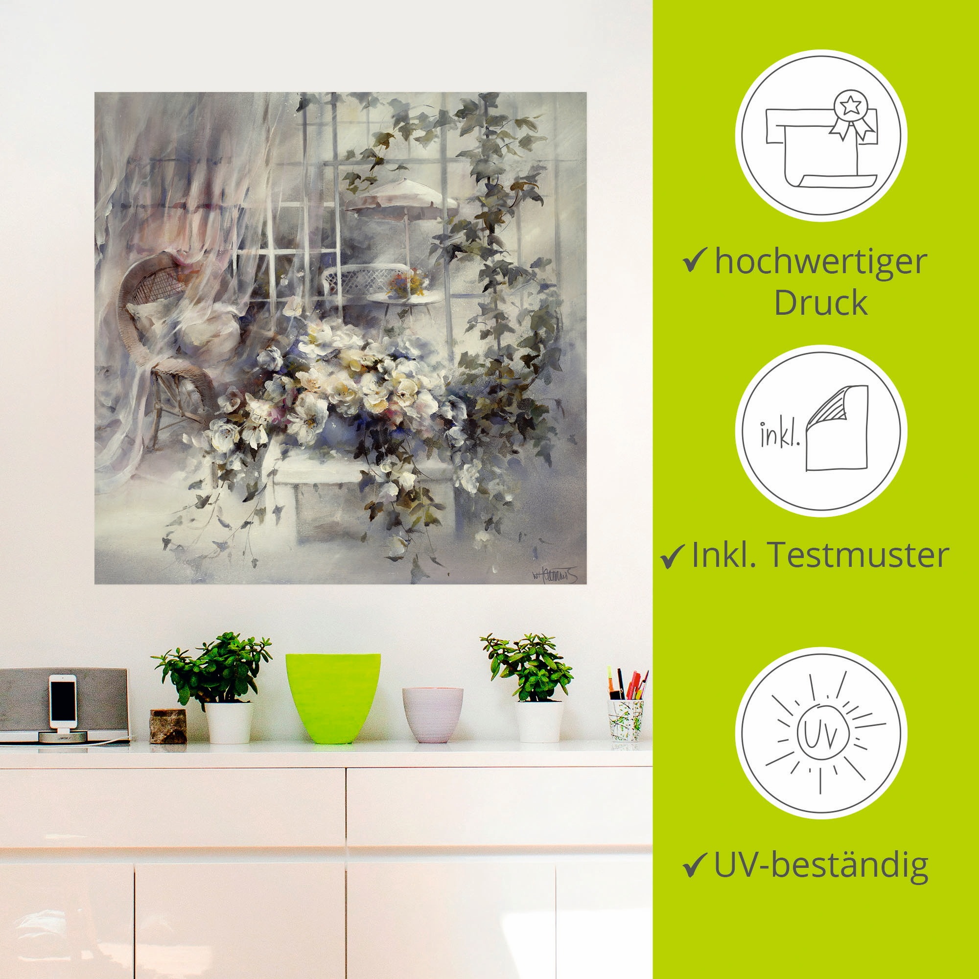 Artland Wandbild »Bezaubernde Moment«, Blumen, (1 St.), als Leinwandbild, Poster, Wandaufkleber in verschied. Größen