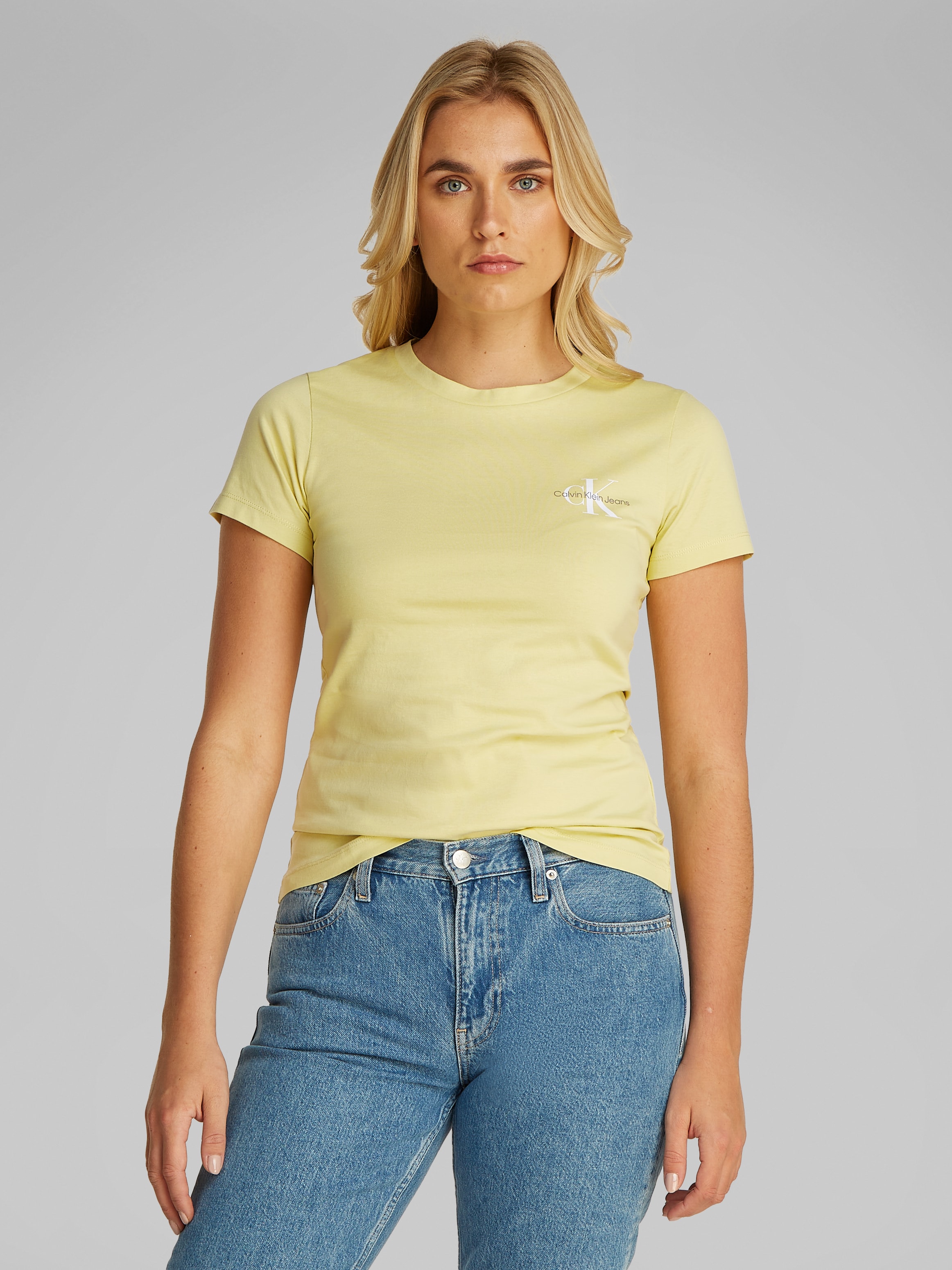 Calvin Klein Jeans T-Shirt »2-PACK MONOLOGO SLIM TEE«, (Packung, 2er-Pack)