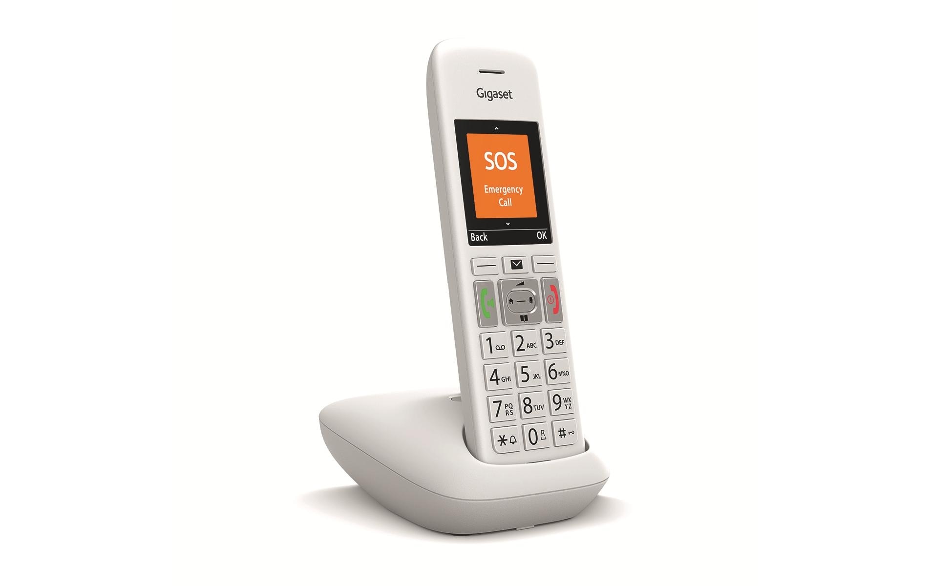 Gigaset Schnurloses DECT-Telefon »Gigaset E390 weiss« ( )