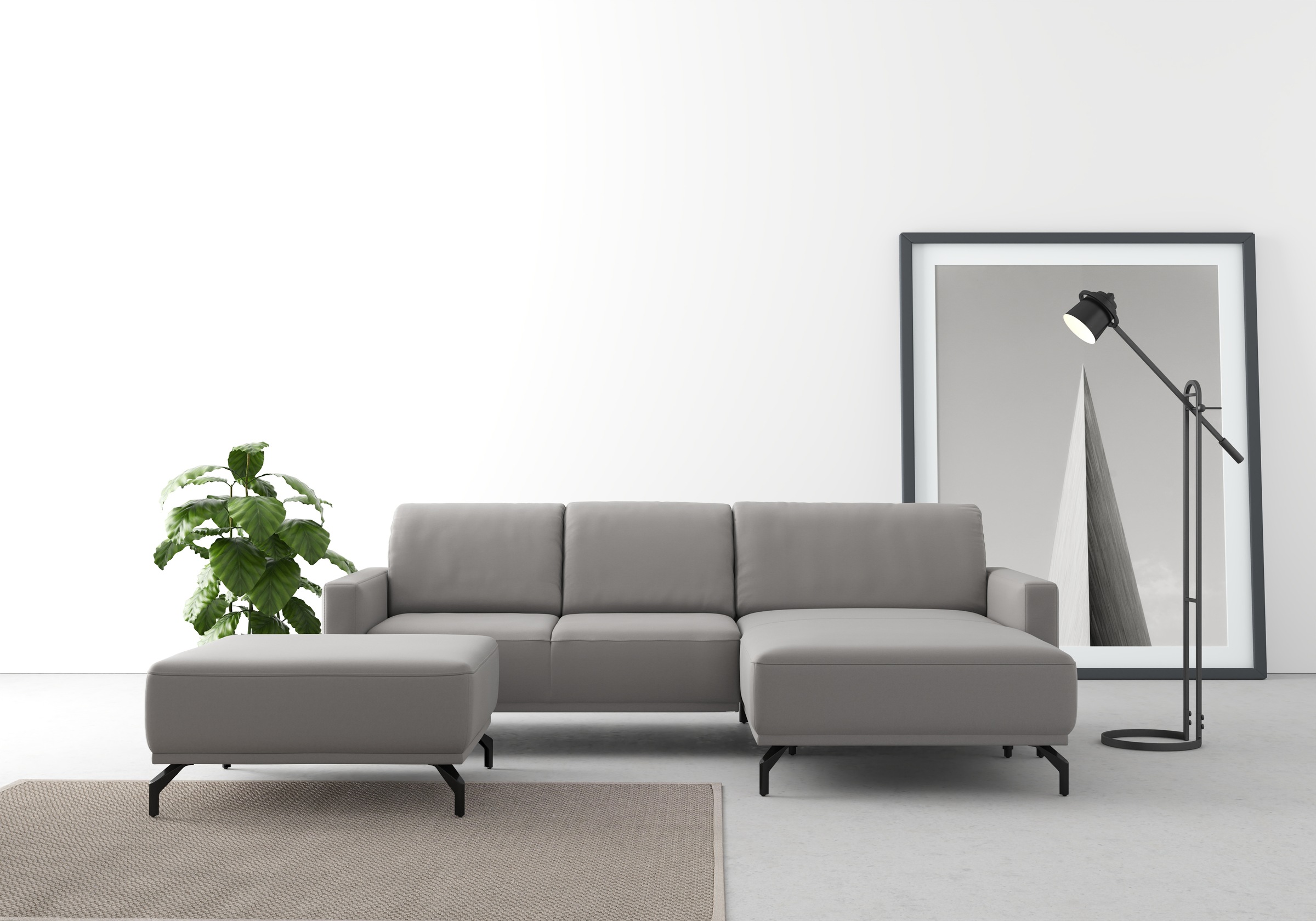 sit&more Ecksofa »Bailando L-Form«, wahlweise mit Kopfteilverstellung und Vorziehsitz, motorisch