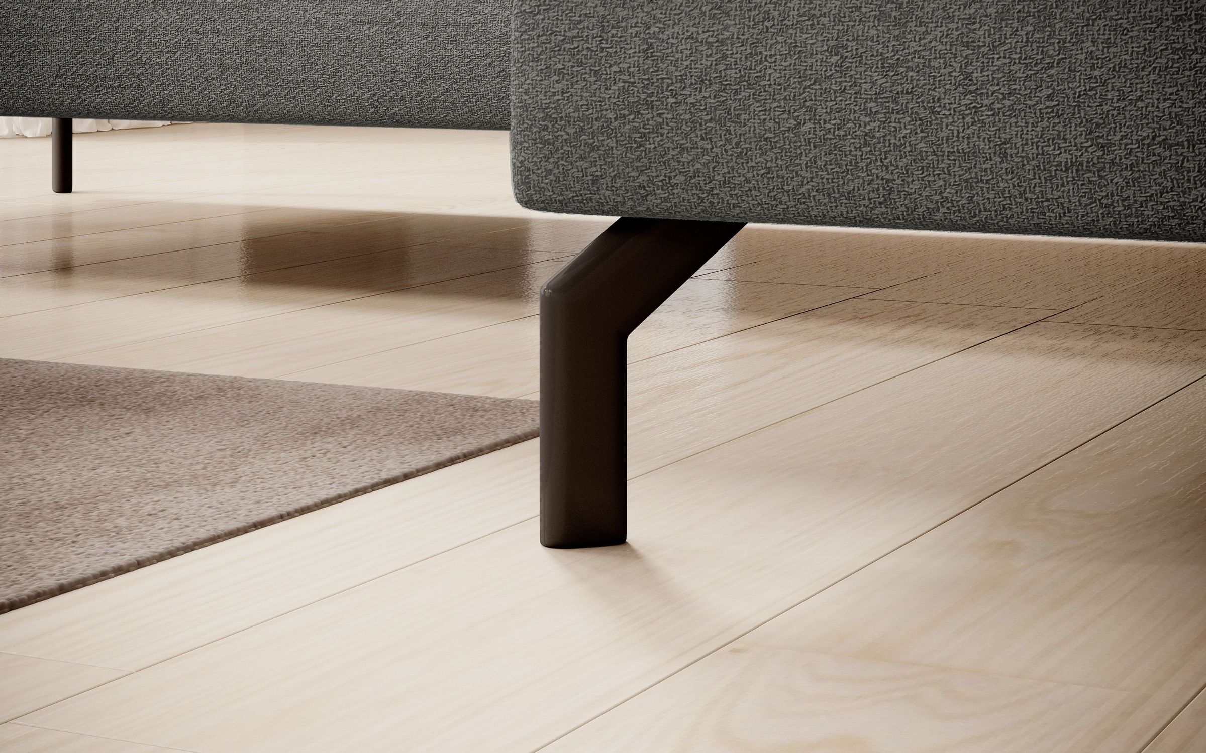 INOSIGN Ecksofa »Cross, mit softem Sitz, L-Form, wendbare Zierkissen, Breite 284 cm«, Couch mit vielen Kissen, stylische Kreuznaht, elegante Metallfüße