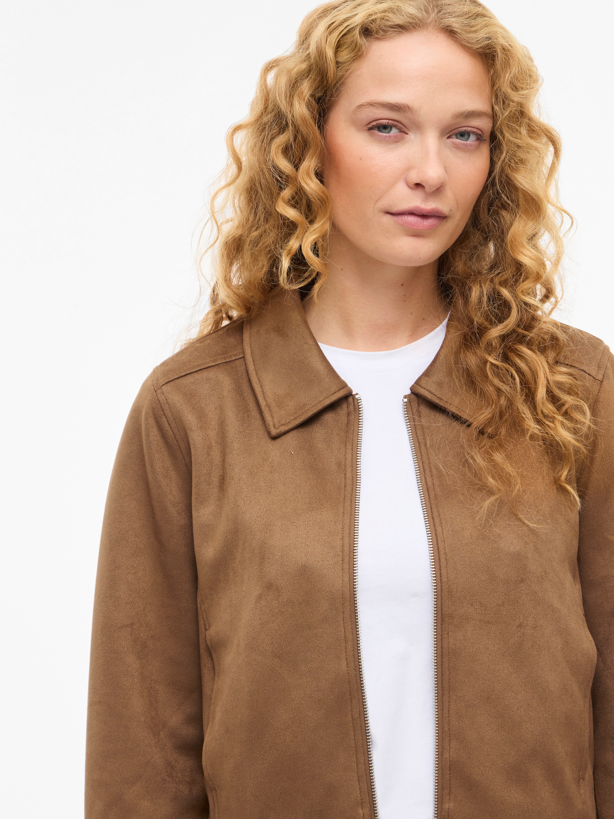 Vila Lederimitatjacke »VIMOODY L/S FAKE SUEDE JACKET - NOOS«