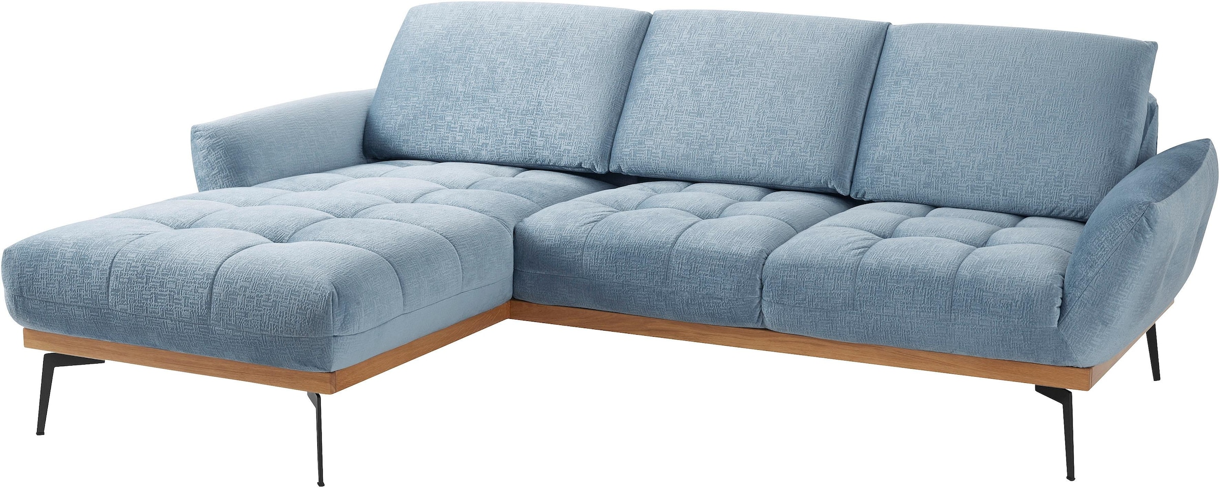 exxpo - sofa fashion Ecksofa »Palic, inkl. Rückenverstellung, bequem, elegant, Breite 245cm, L-Form«