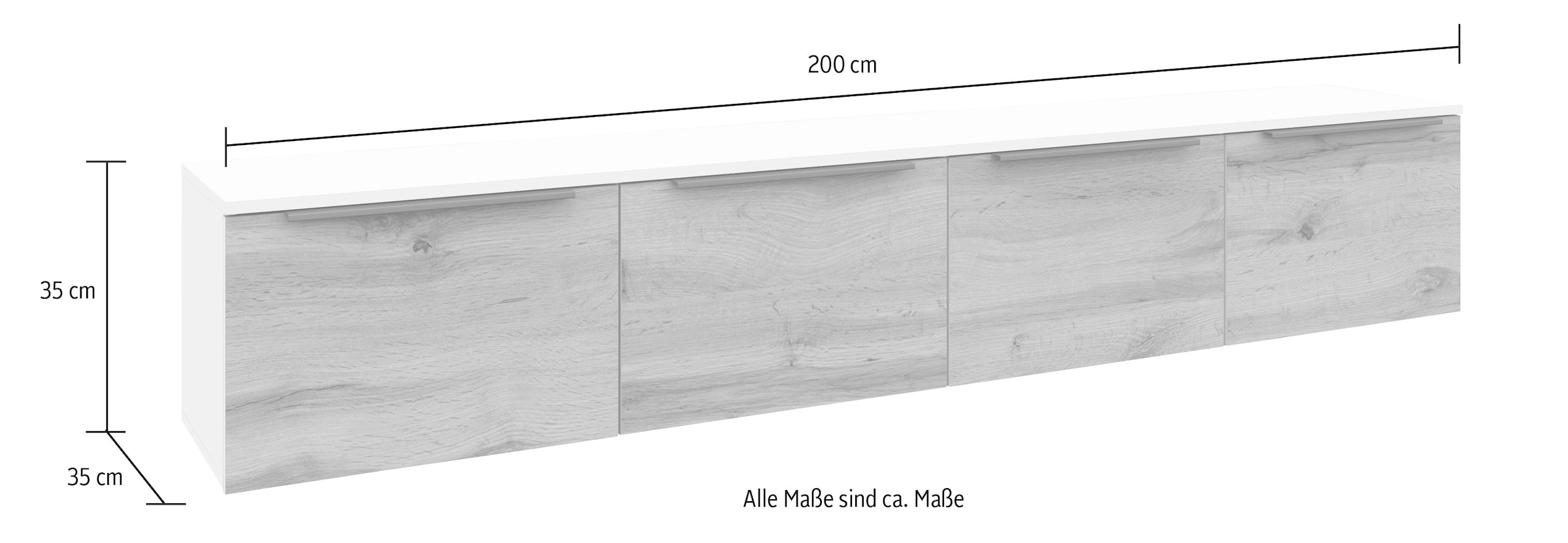 borchardt Möbel Lowboard »Tom«, Breite 200 cm online bestellen