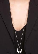 JOOP! Kette mit Anhänger »Kornblume, 2026875«, mit Zirkonia (synth.)