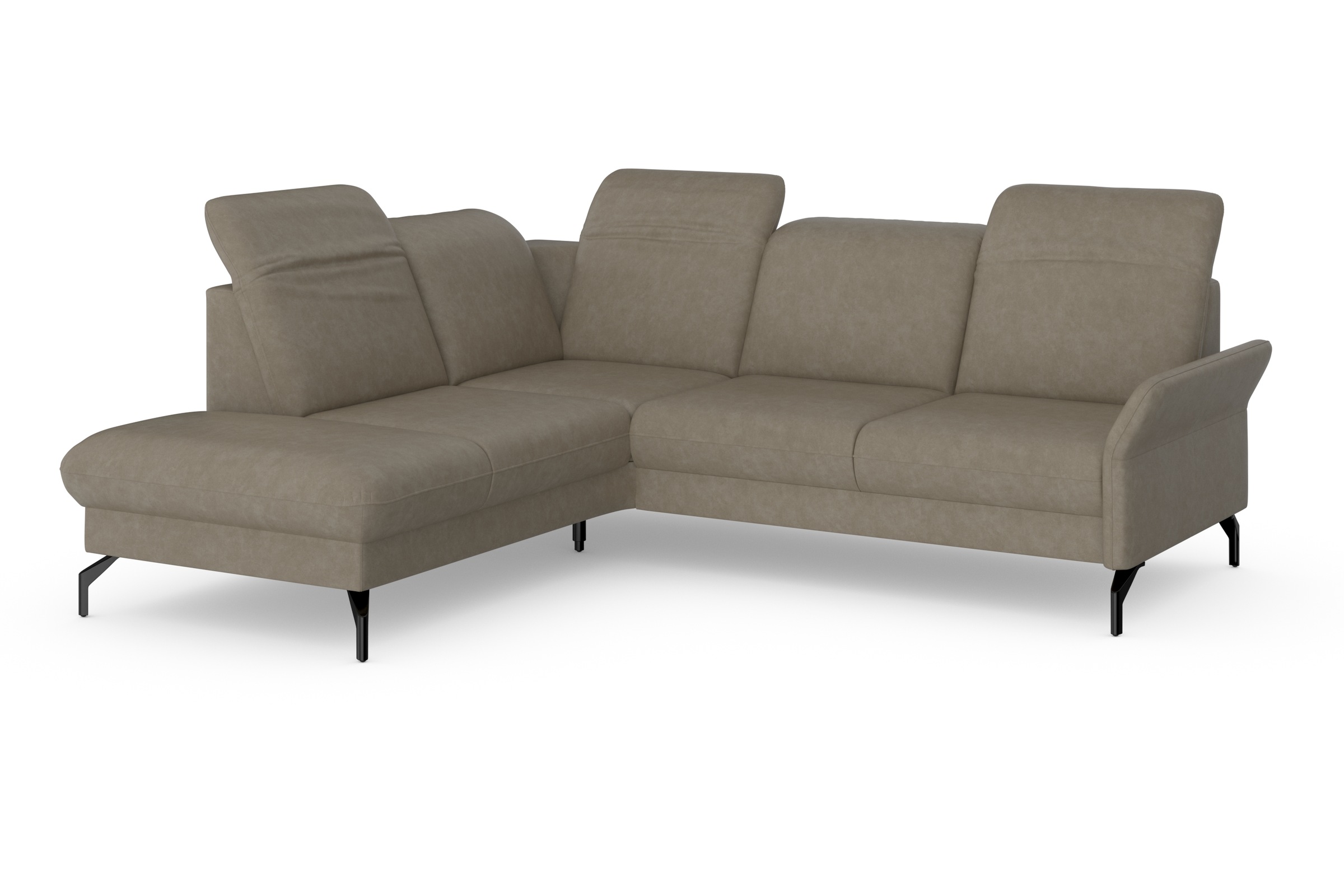 sit&more Ecksofa »Fashion L-Form«, wahlweise mit Kopfteilverstellung und Vorziehsitz, motorisch
