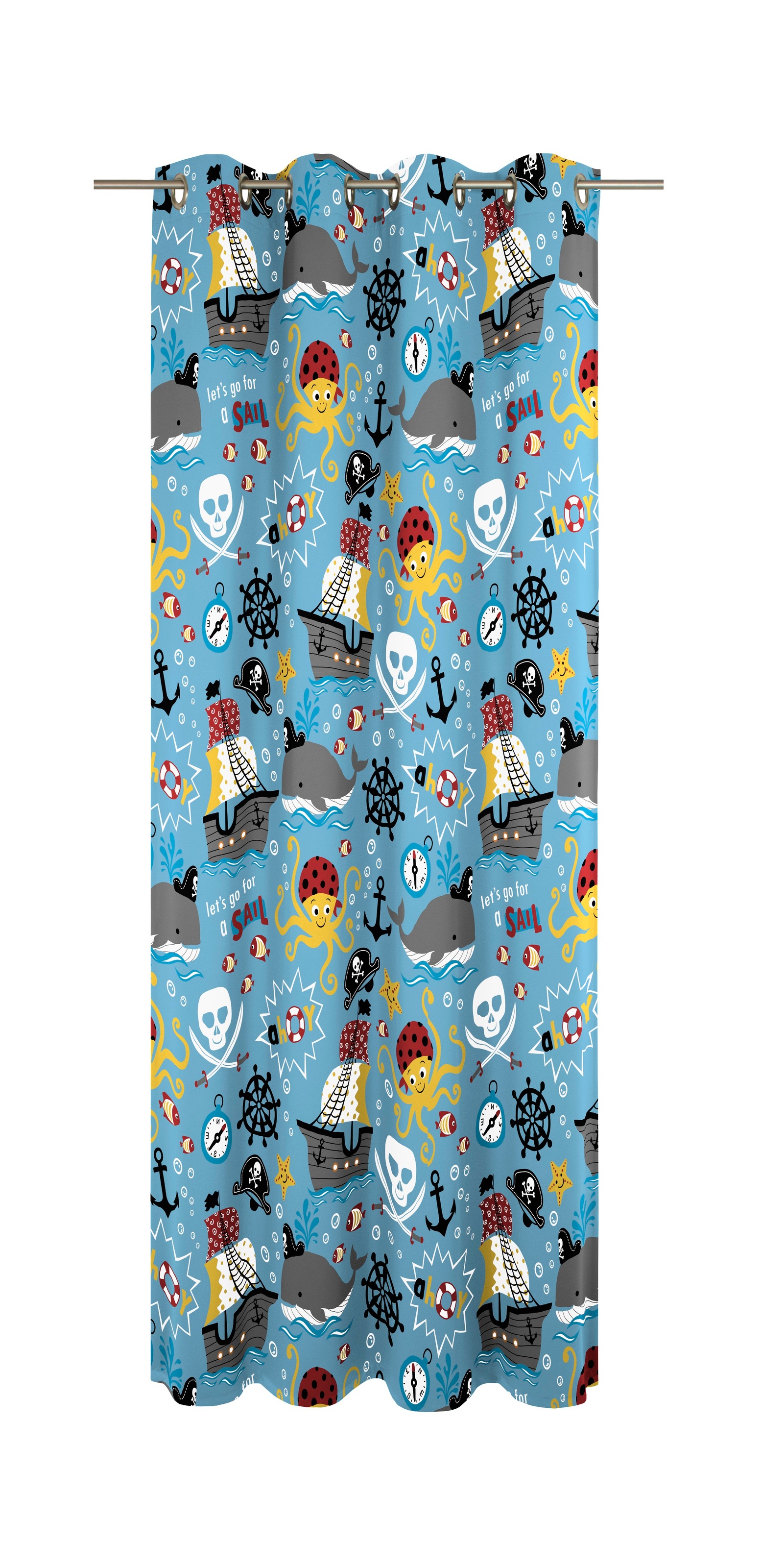 Adam Vorhang »Pirates« Ösen 1 Stk. tlg. aus 100% Bio-Baumwolle günstig online kaufen