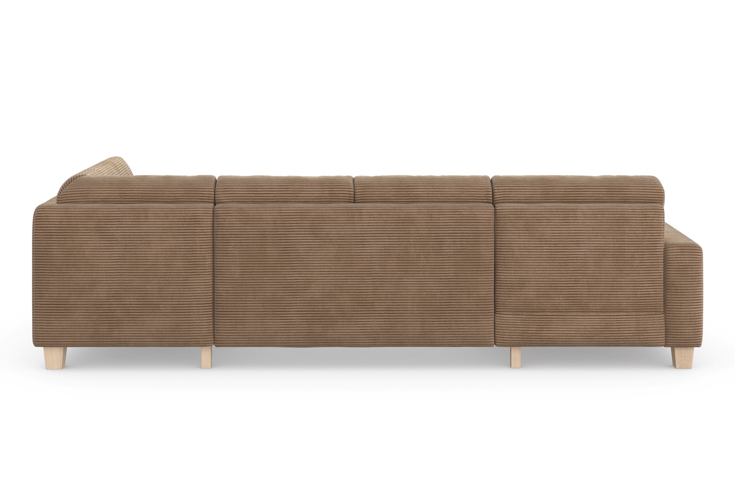 Home affaire Wohnlandschaft »Summer U-Form«, mit oder ohne Bettfunktion und Bettkasten, Cord-Bezug
