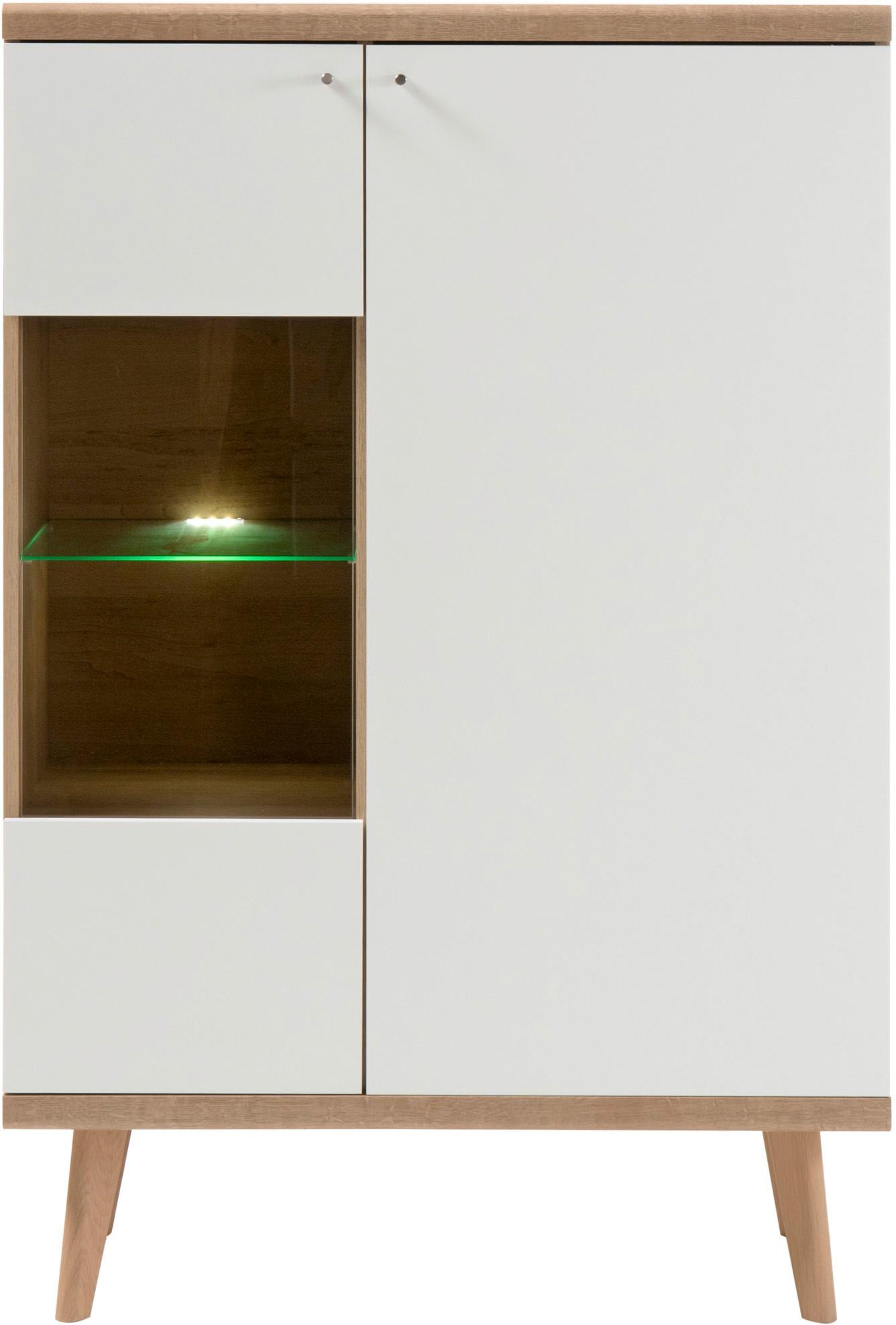 andas Vitrine "Merle" Scandi Design, Höhe 134 cm günstig online kaufen