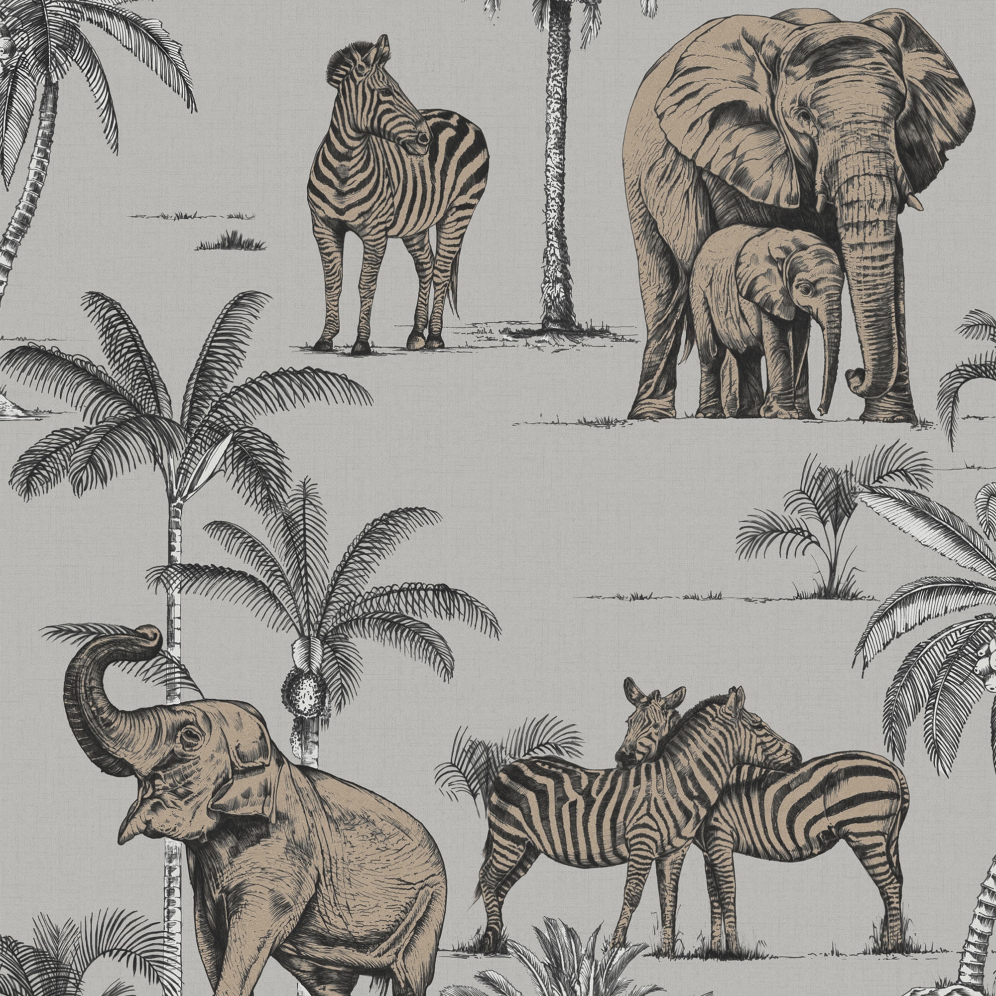 Sublime Vliestapete »KENYA«, natürlich, Design Tapeten