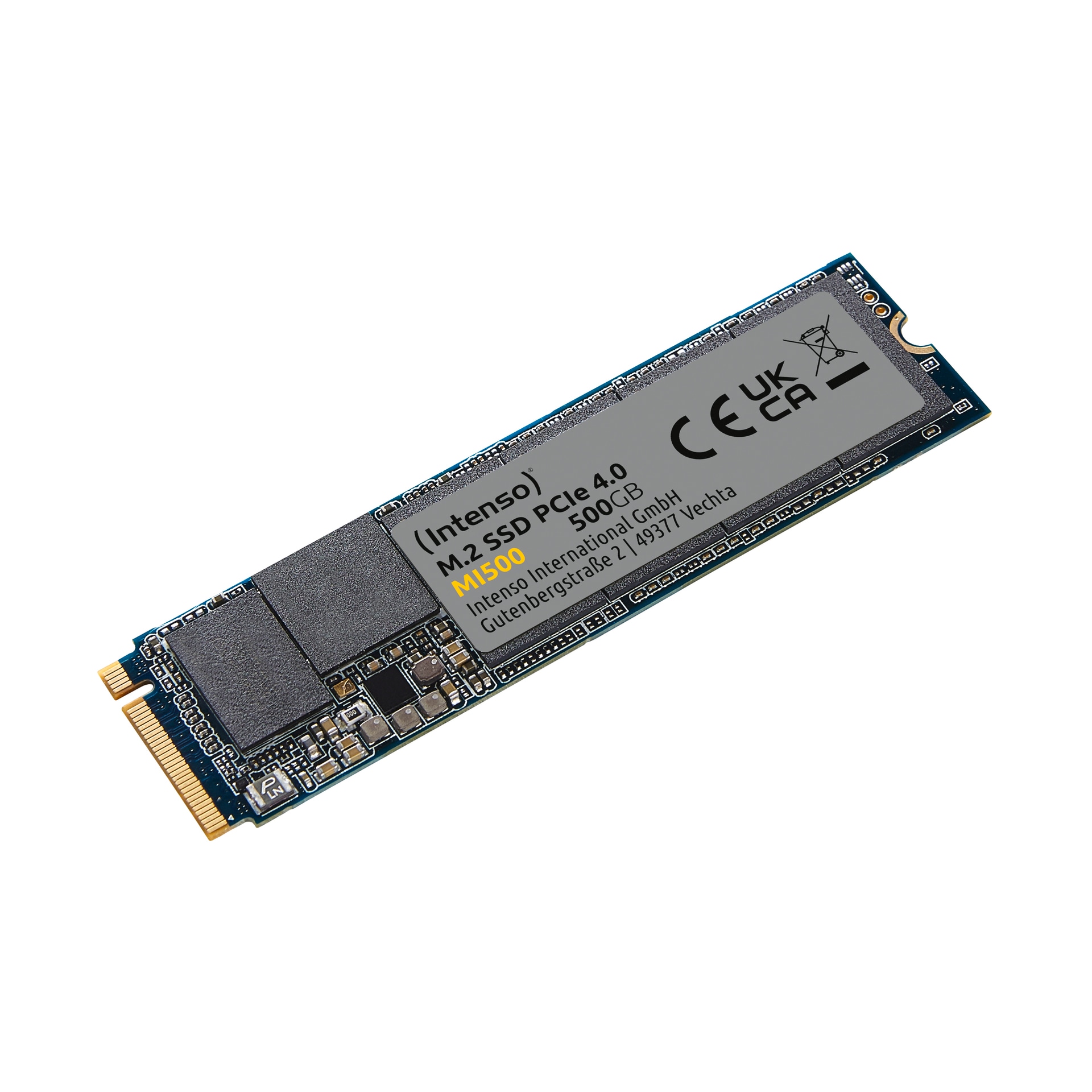Intenso SSD-Festplatte »M.2 SSD PCIe 500 GB MI500«, Anschluss M.2 PCIe 4.0