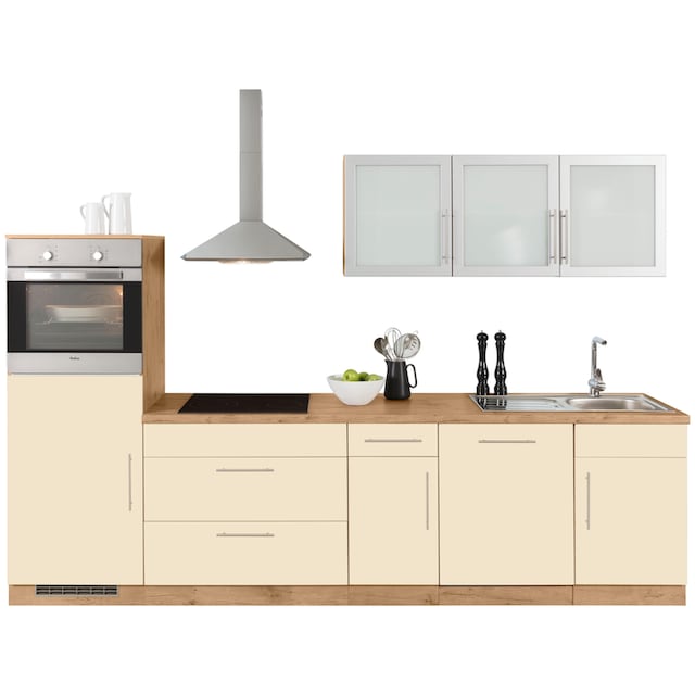 wiho Küchen Küchenzeile »Aachen«, mit E-Geräten, Breite 300 cm auf Rechnung  kaufen