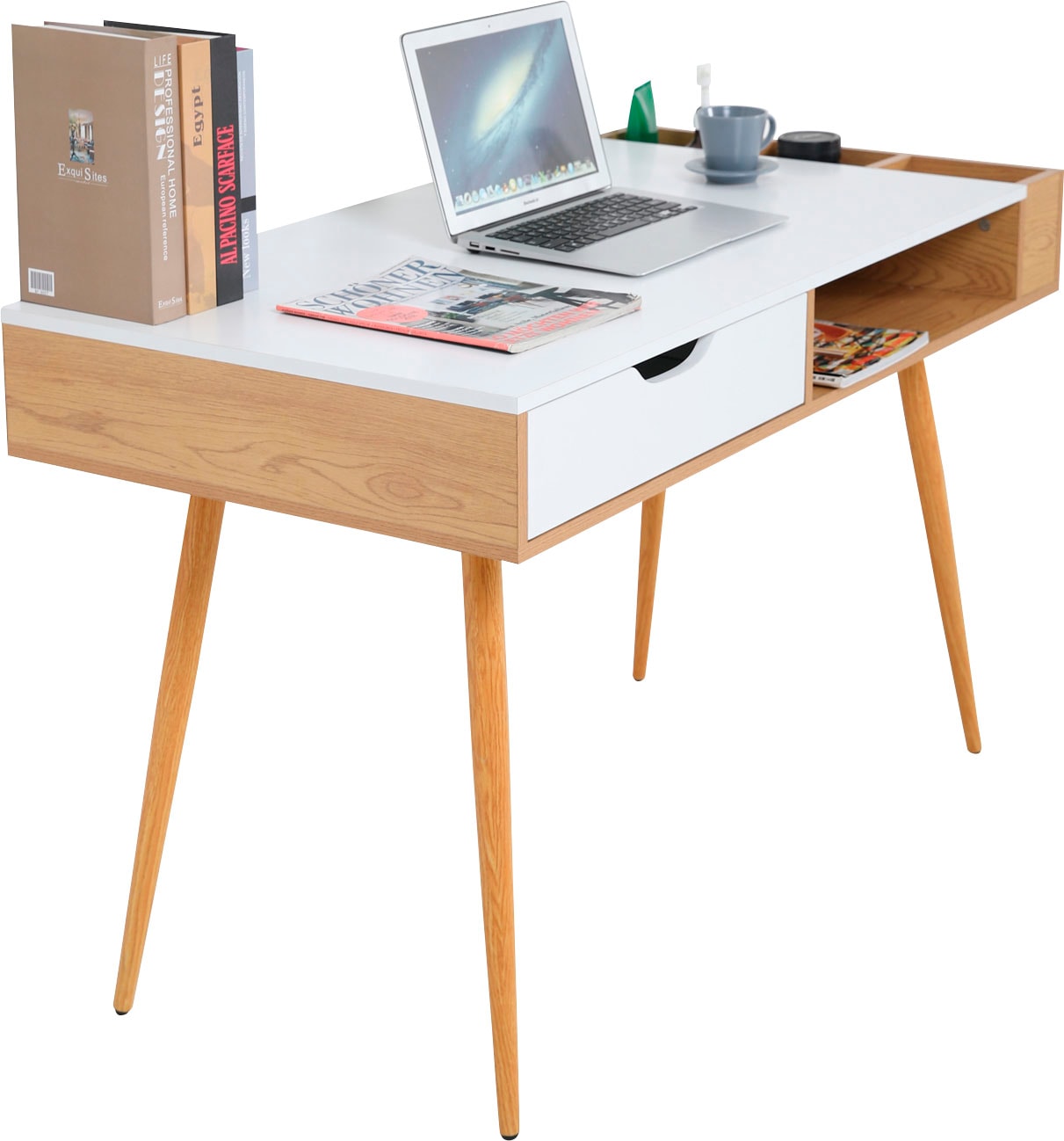 andas Schreibtisch »Herdis«, mit Schublade Organizer-Fächern und online bestellen