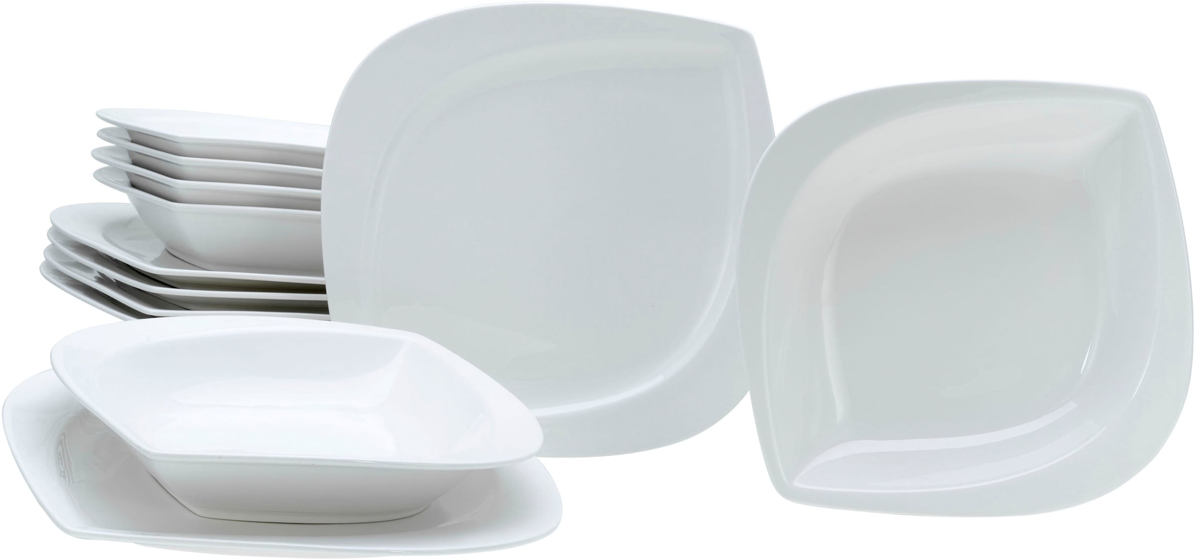 CreaTable Tafelservice »Melbourne«, (Set, 12 tlg.), extravagante Form günstig online kaufen