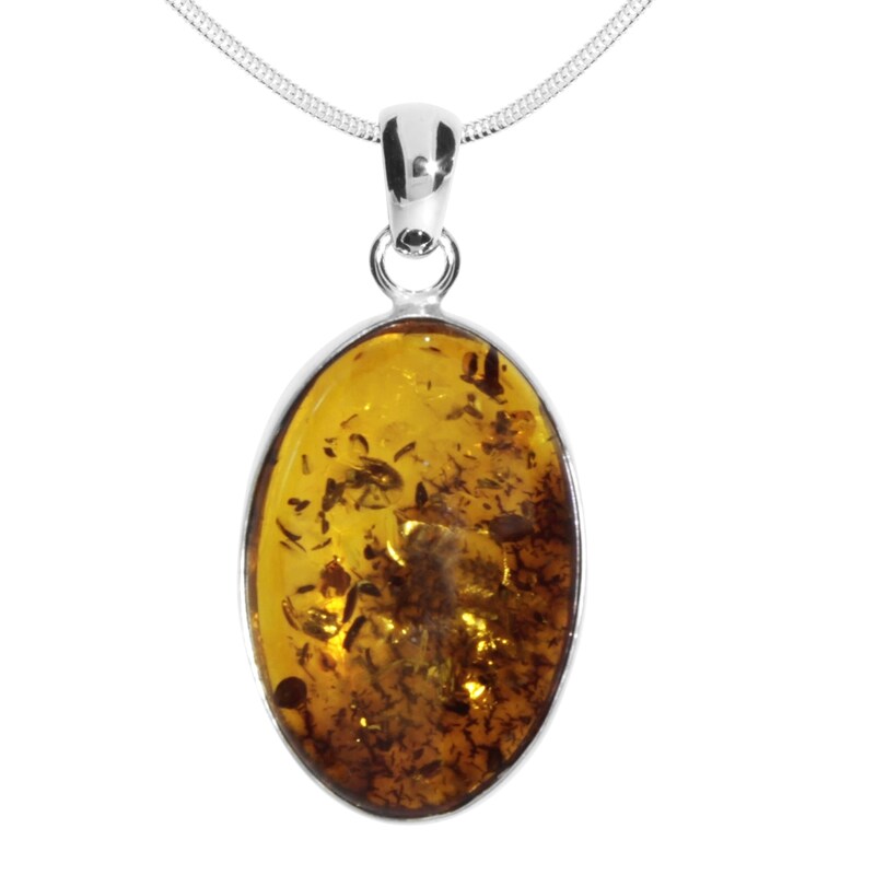 OSTSEE-SCHMUCK Kette mit Anhänger »Kette mit Anhänger Classic 24x16« 50cm Auffälliger Silberanhänger